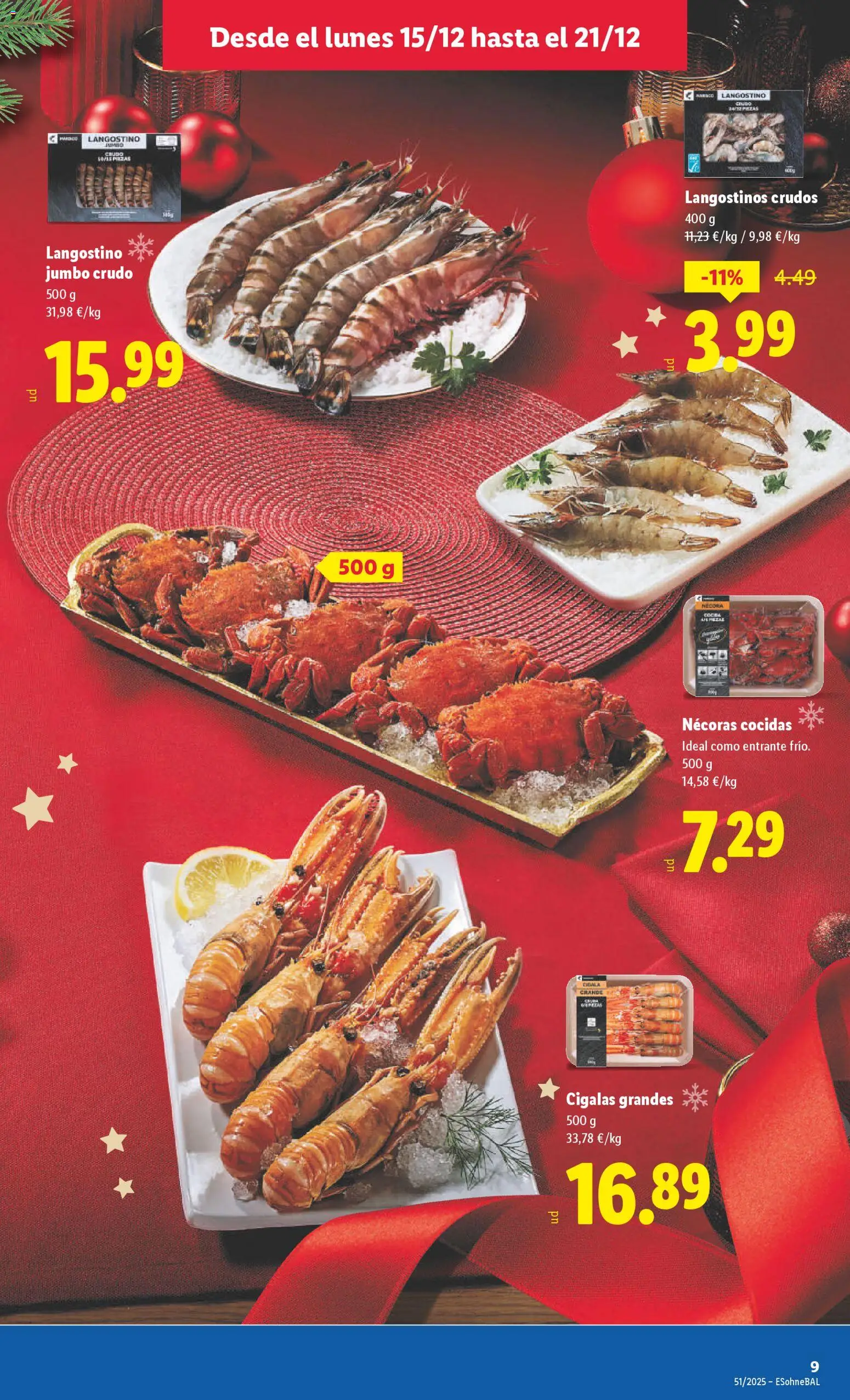 Lidl folleto │ válido desde el 15.12.2025 | Página: 11 | Productos: Langostino