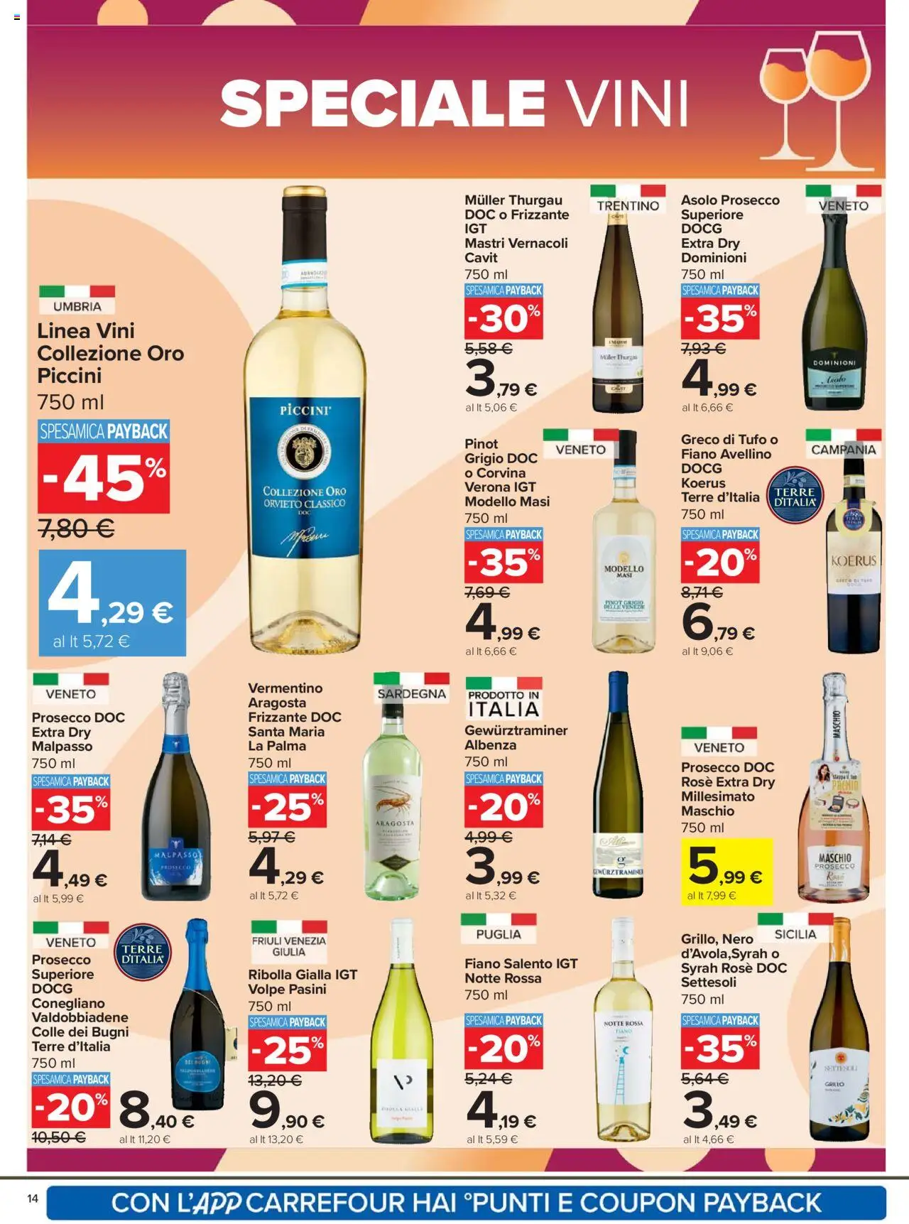 Volantino Carrefour del 07.08.2025 | Pagina: 14 | Prodotti: Prosecco