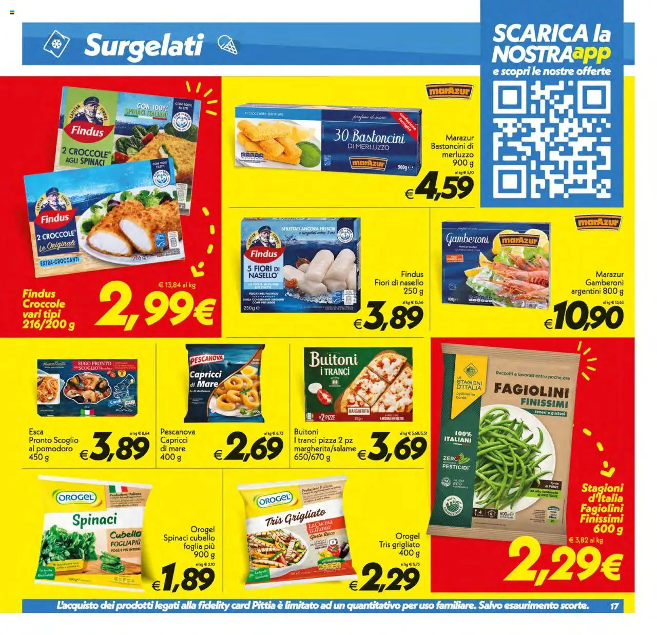Volantino SuperConveniente del 12.08.2025 | Pagina: 17 | Prodotti: Merluzzo, Pomodoro, Fagiolini, Sugo