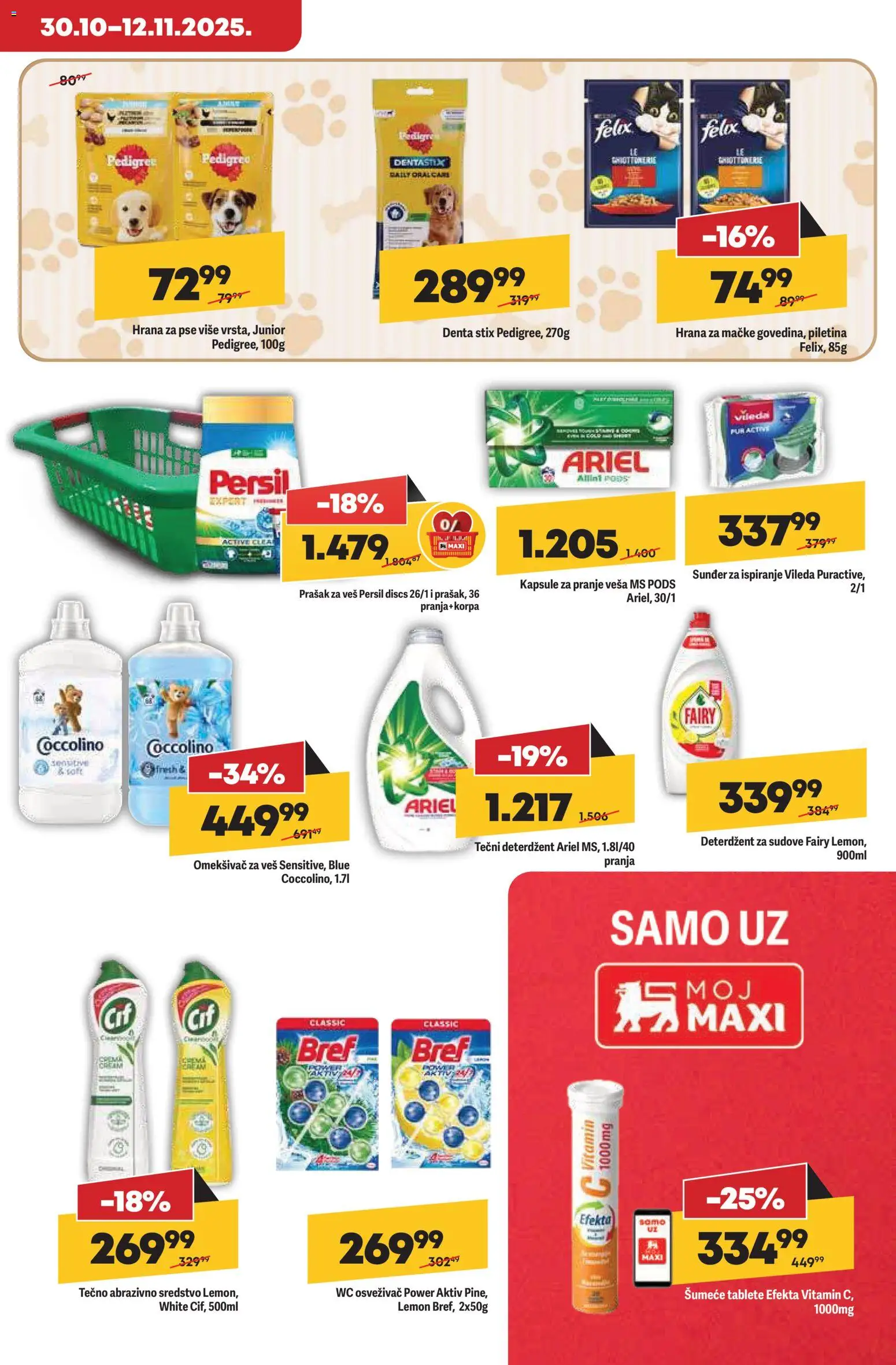 Maxi katalog - važi od 30.10.2025 | Strana: 27 | Proizvode: Tečni deterdžent, Kapsule, Korpa, Piletina