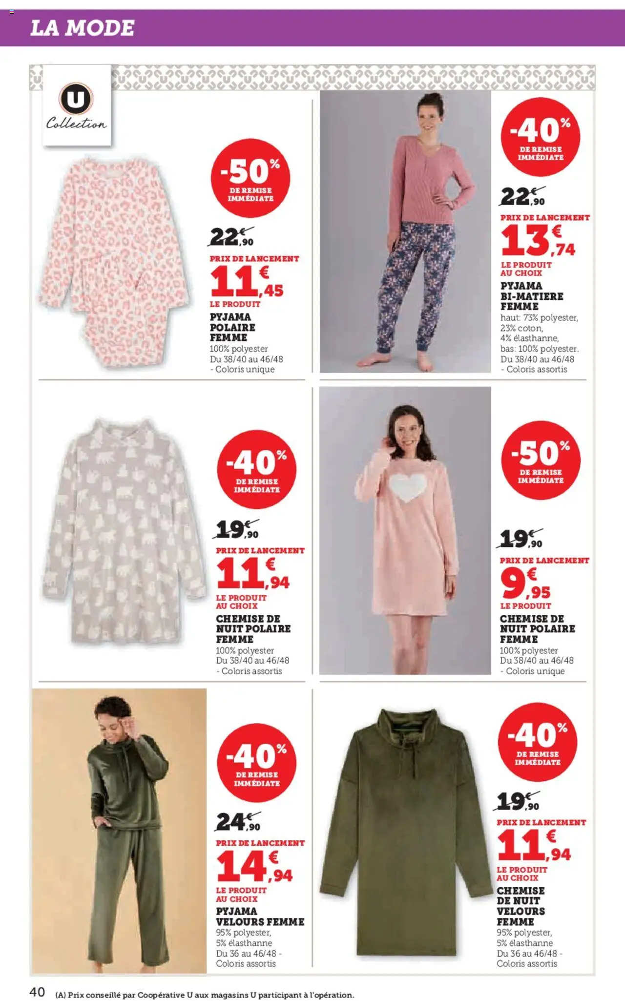 {H1} | Page: 40 | Produits: Chemise, Pyjama