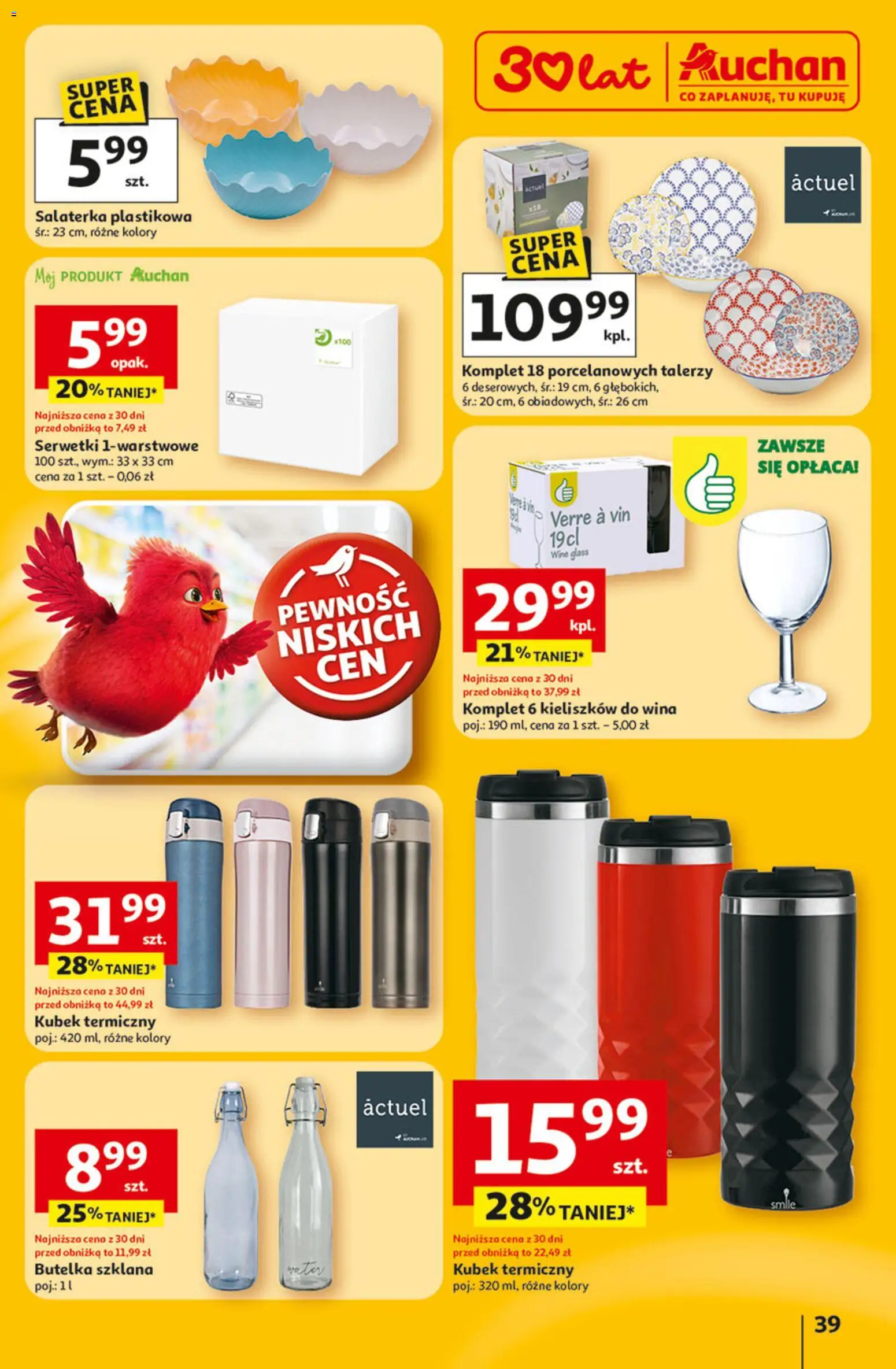 Auchan Gazetka - 30 Lat Hipermarket od 22.01.2026 | Strona: 39