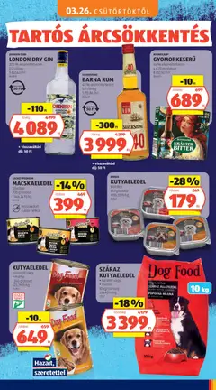 JOHNSEN CLUB LONDON DRY GIN, 37,5% alkoholtartalom, 0,7 l/üveg - amely érvényes a következő dátumtól: 26.03.2026 | Oldal: 17