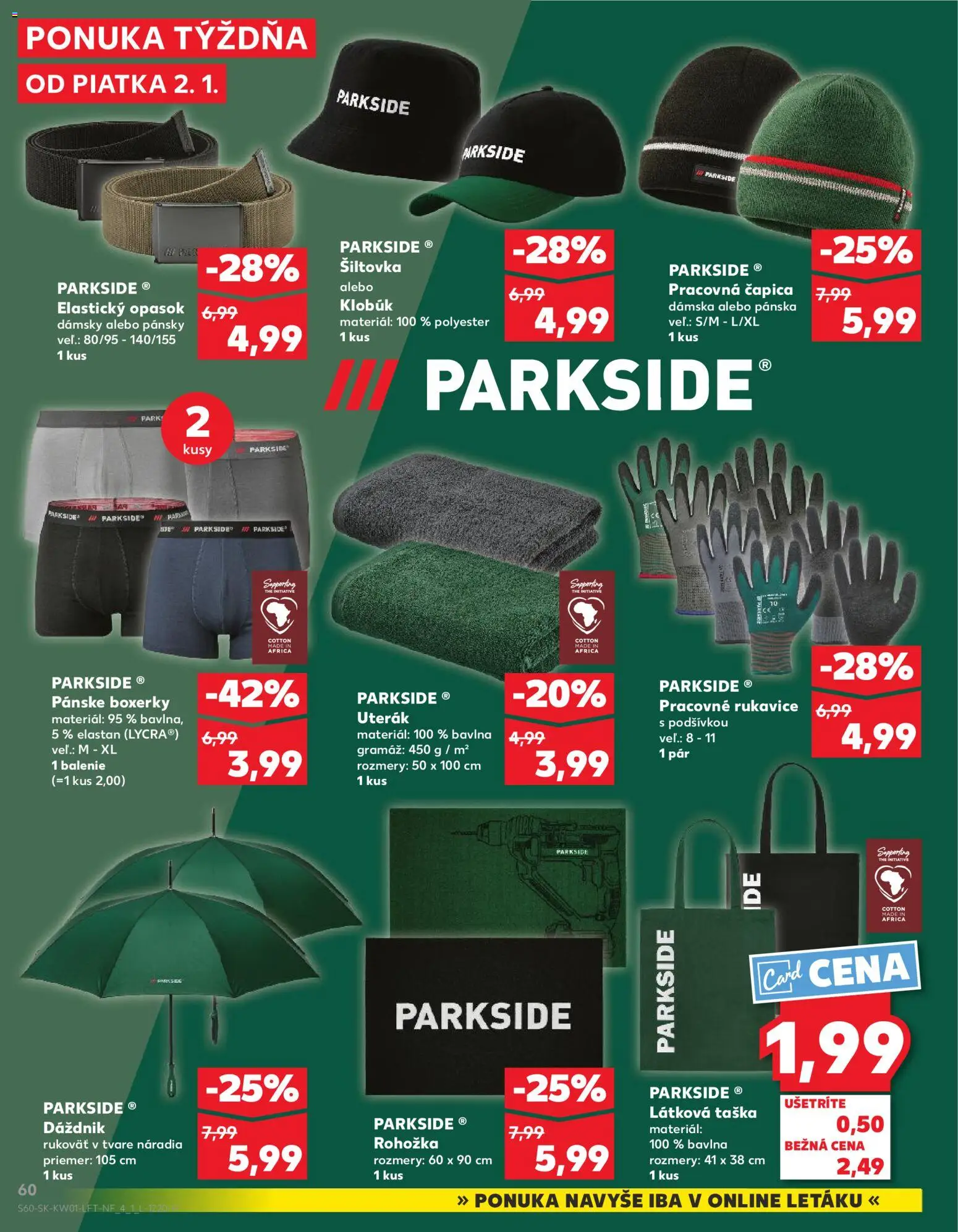 Kaufland SK akciós ujság - amely érvényes a következő dátumtól: 02.01.2026 | Oldal: 60