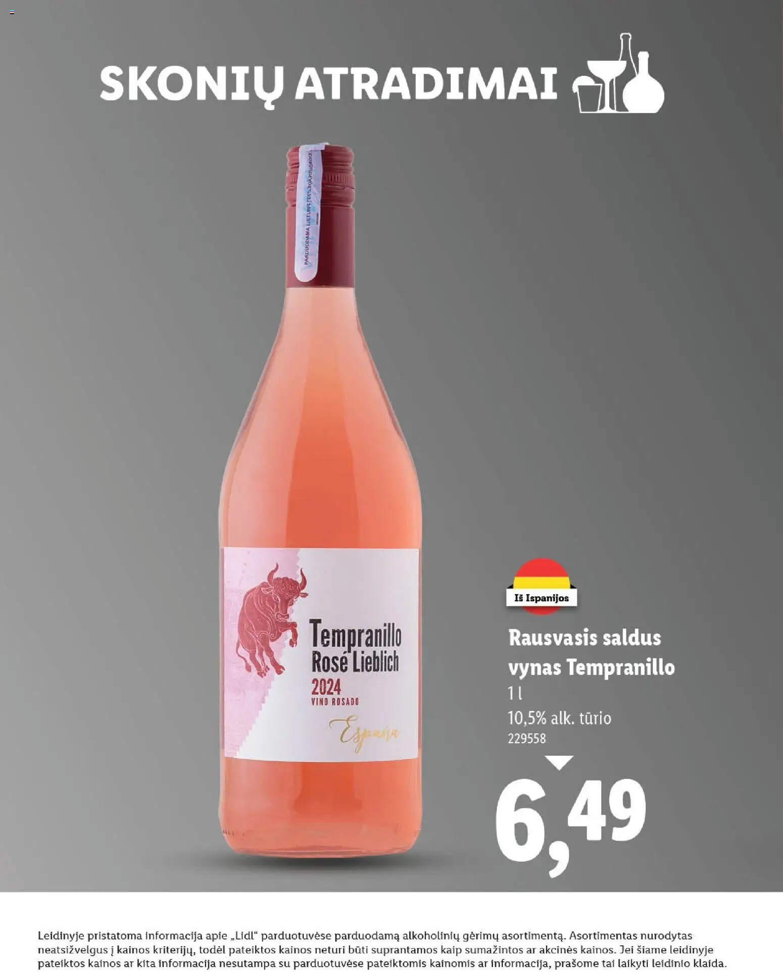 LIDL akcijos nuo 03.11.2025 | Puslapis: 24 | Prekių: Vynas