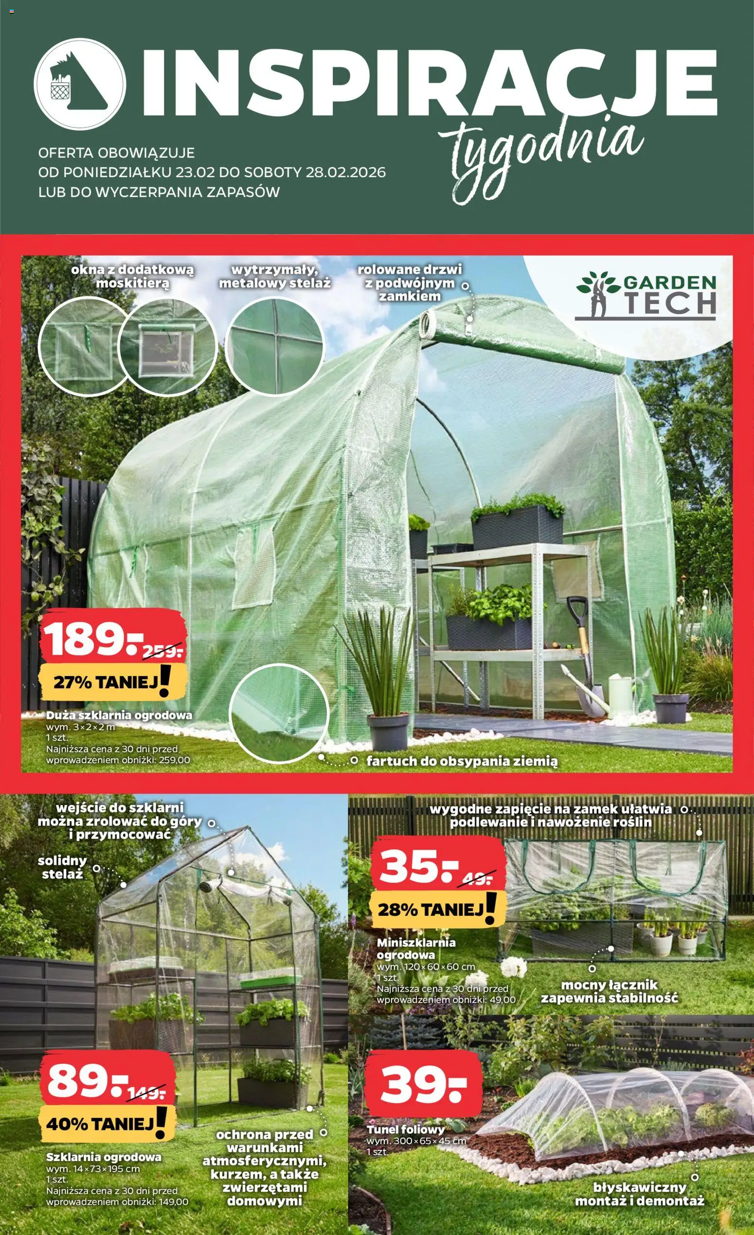 Netto gazetka - Non Food od 23.02.2026 | Strona: 2 | Produkty: Tunel foliowy, Szklarnia ogrodowa, Ziemia