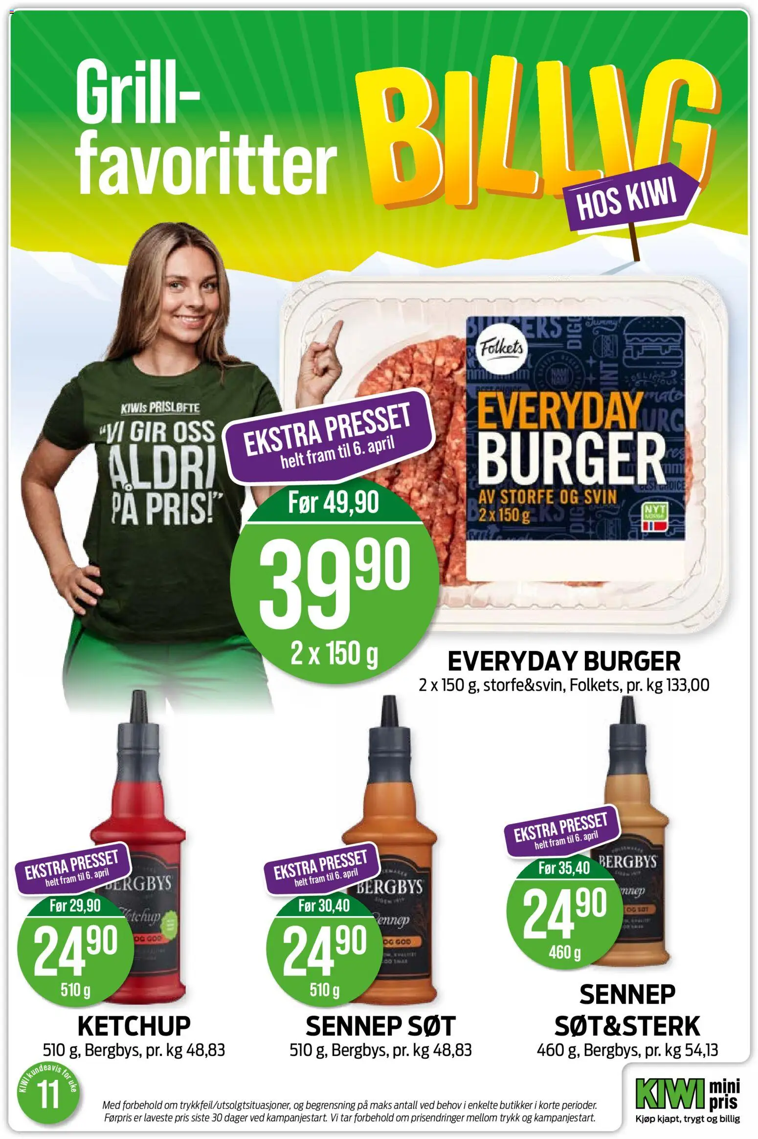 {H1} | Side: 14 | Produkter: Svin, Ketchup, Kiwi, Grill