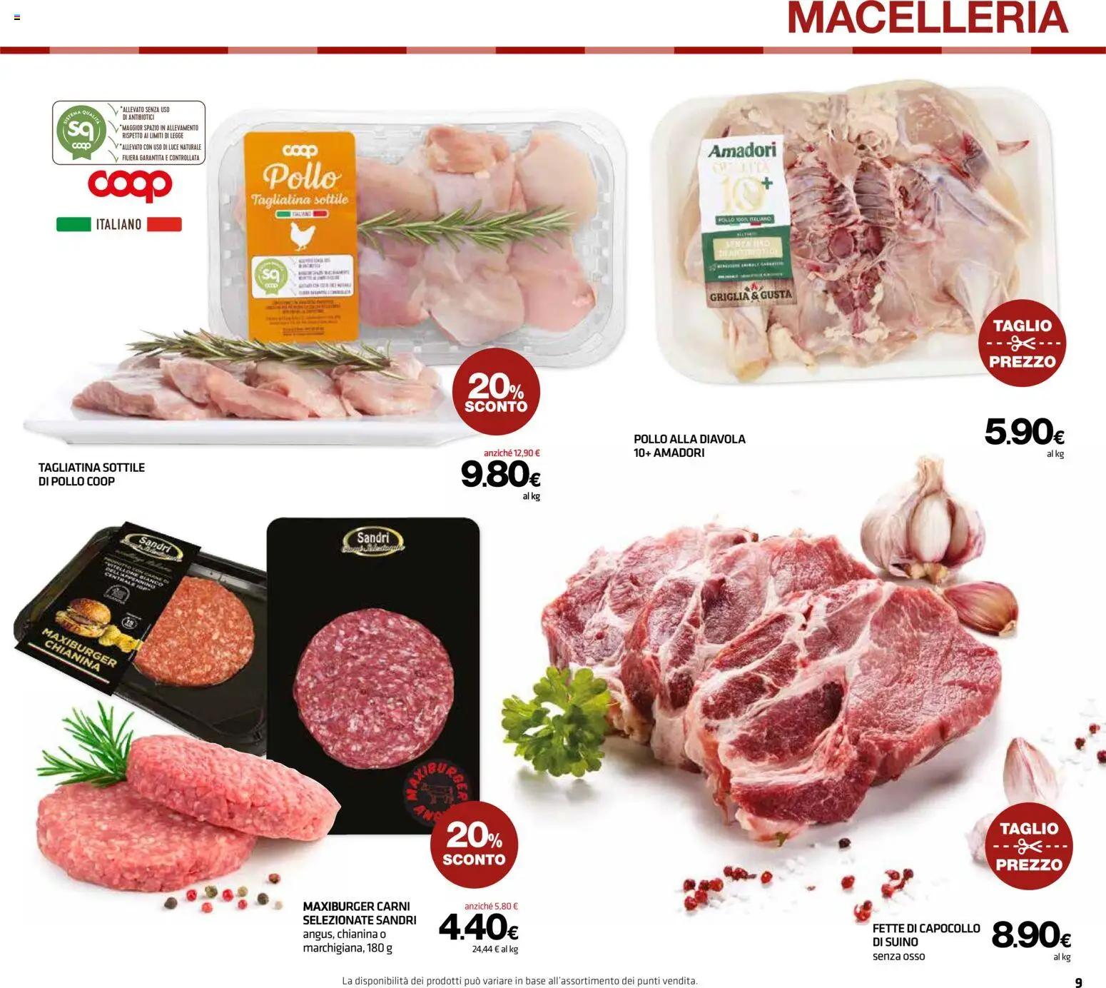 Volantino Superconti del 12.02.2026 | Pagina: 9 | Prodotti: Pollo, Suino, Griglia