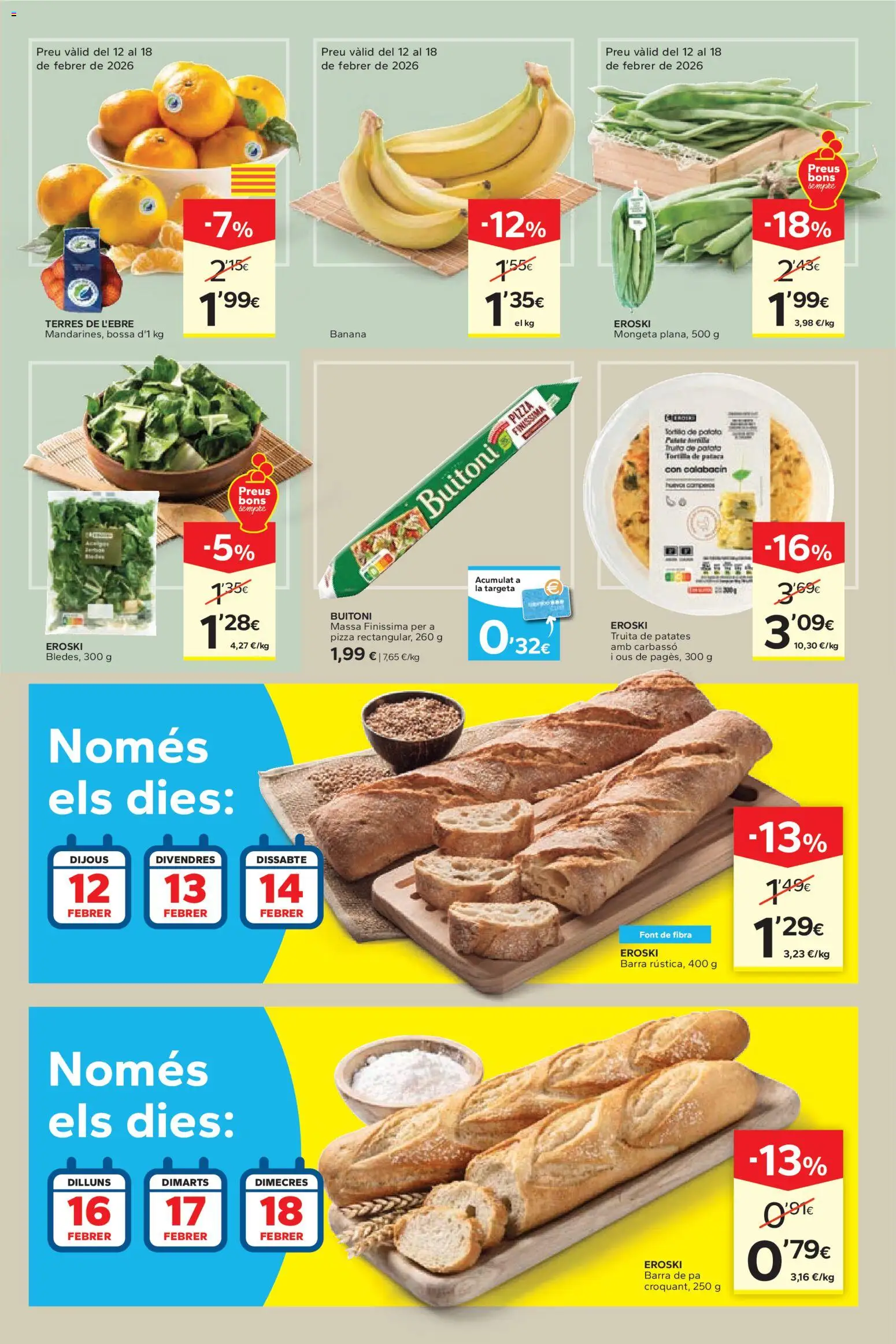 Caprabo - Estalvia des de la primera unitat │ válido desde el 12.02.2026 | Página: 3 | Productos: Calabacín, Pizza