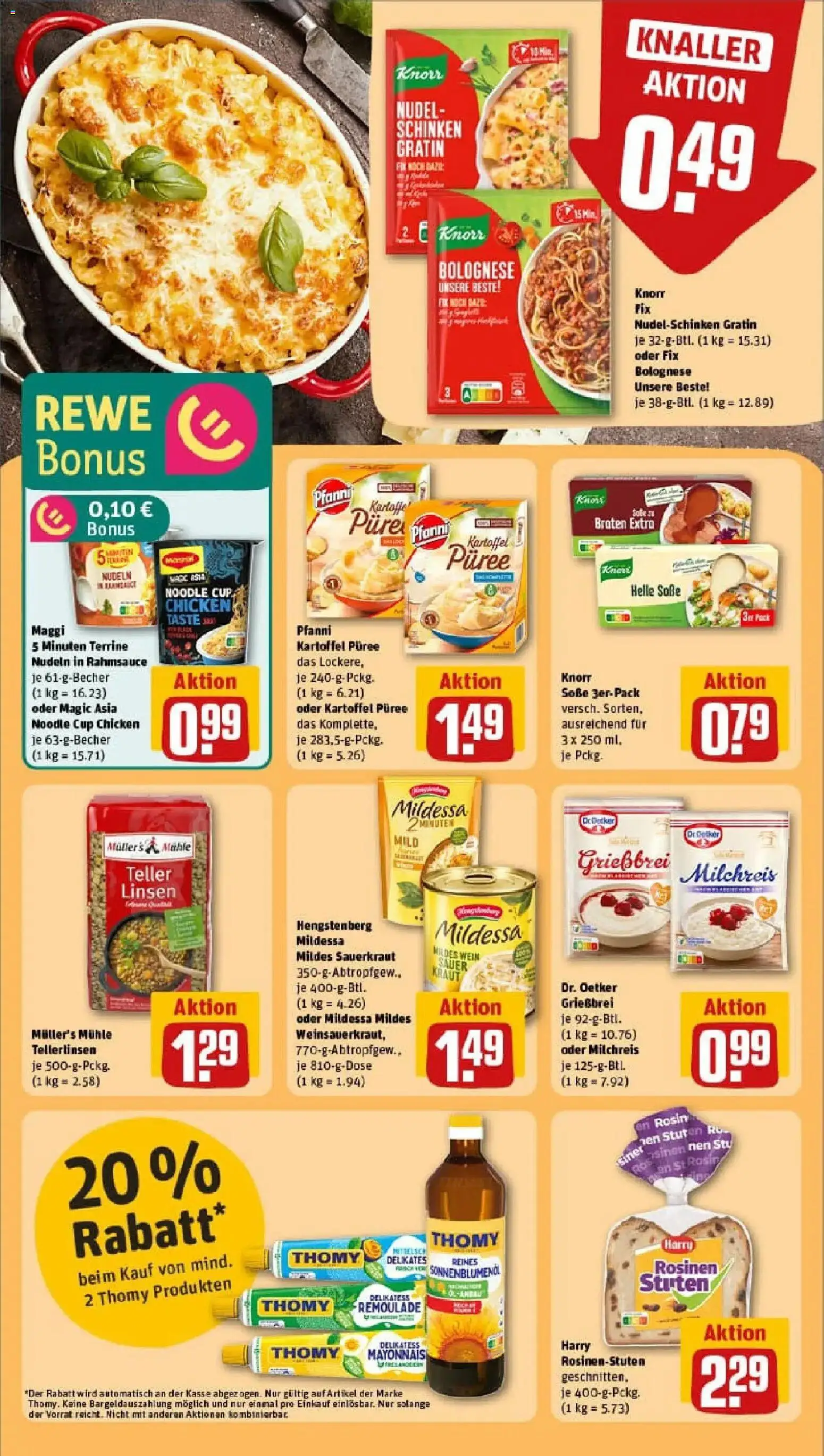 Rewe prospekt Paderborn/Sennelager	 – gültig ab 18.01.2026 | Seite: 22 | Produkte: Knorr fix, Mühle, Kraut, Wein