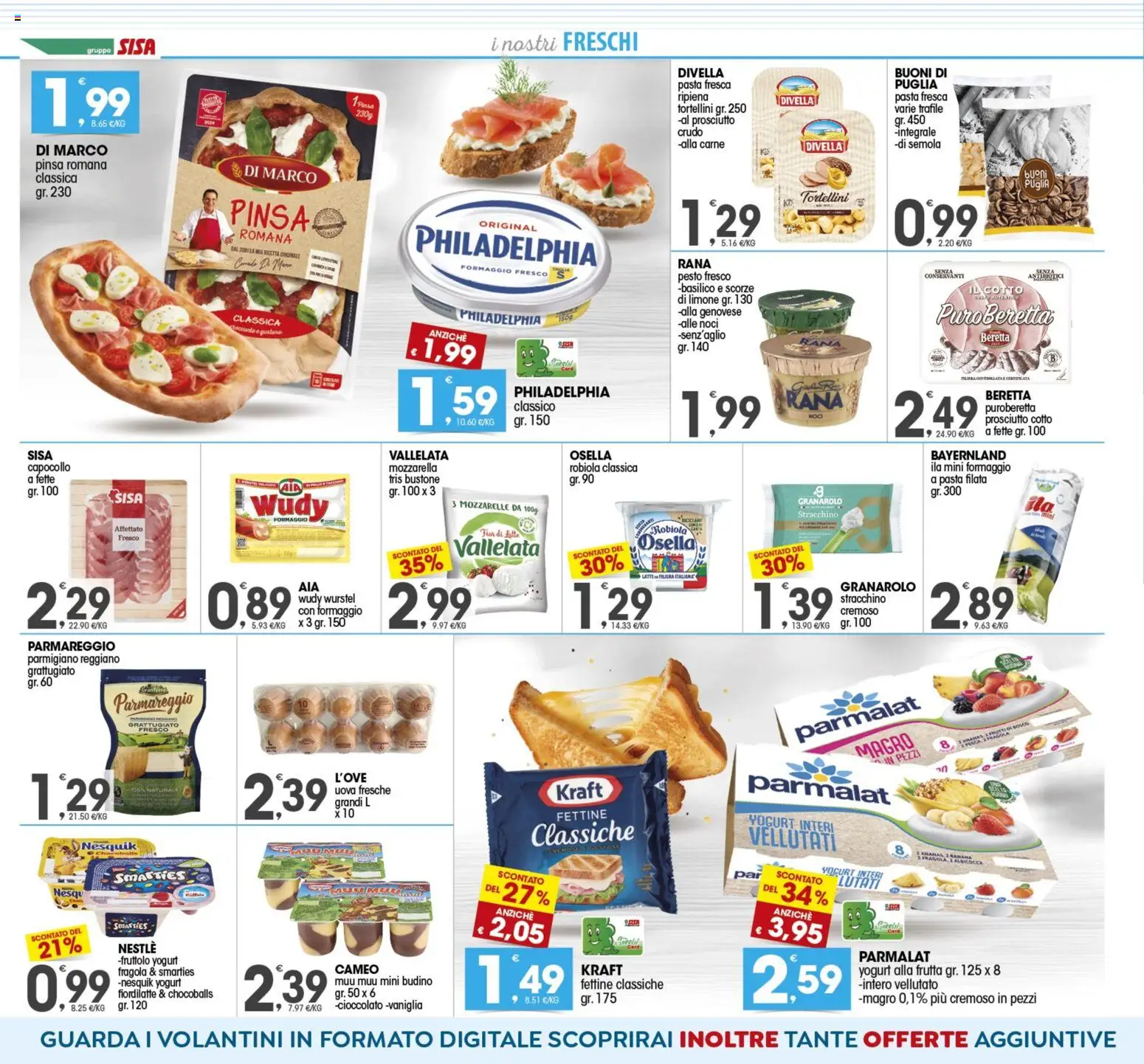 Volantino SISA del 25.11.2025 | Pagina: 4 | Prodotti: Pasta, Wurstel, Pesto, Budino