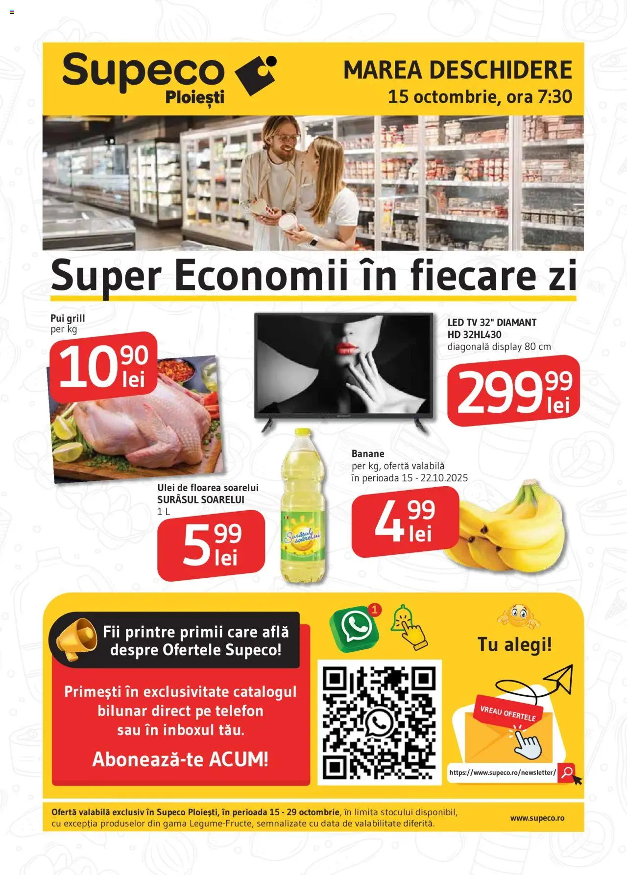 Noul catalog Supeco – valabil de la 15.10.2025 | Pagină: 1 | Produse: Telefon, Babak, Banane, Bant