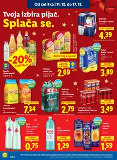 Lidl katalog akcije – veljaven od 11.12.2025 | Stran: 10 | Izdelki: Napitki, Kos, Mineralna voda, Pivo