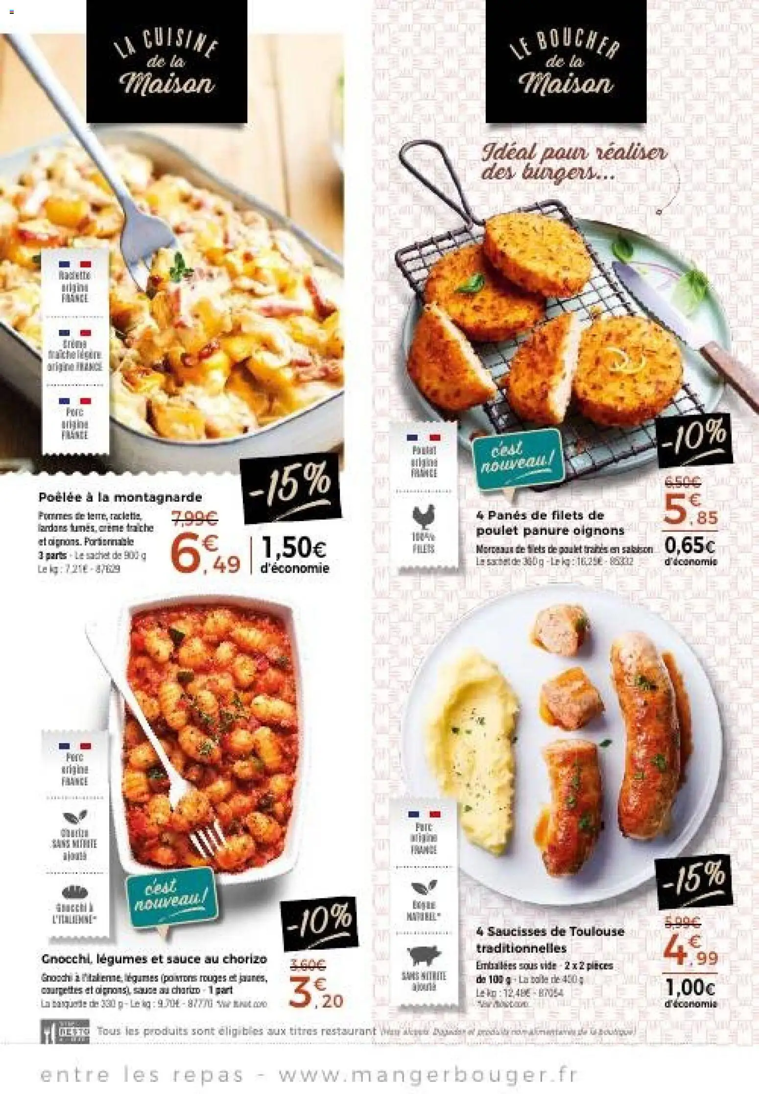 {H1} | Page: 13 | Produits: Chorizo, Pommes, Oignons, Crème