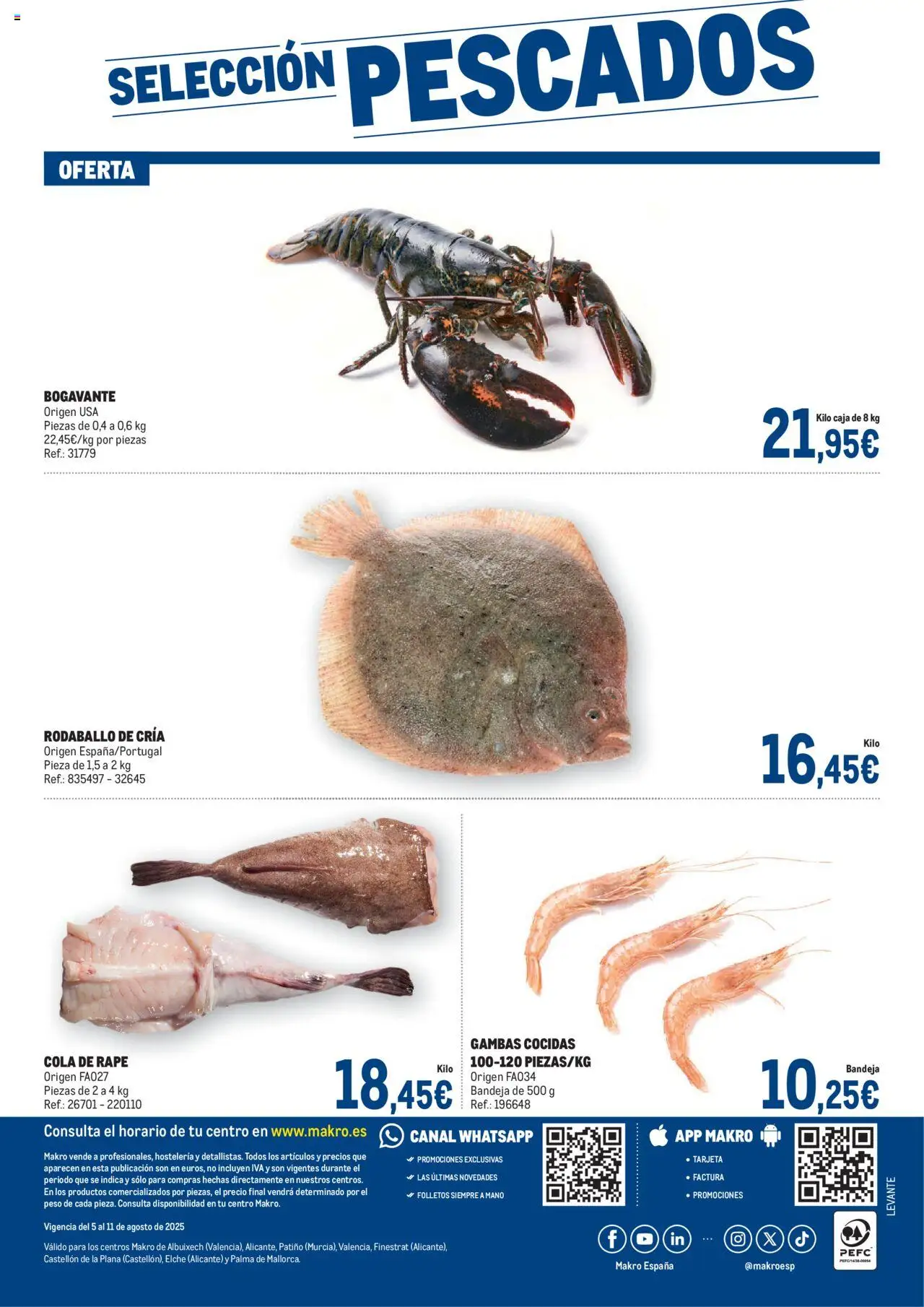 Makro - Fresco Levante │ válido desde el 05.08.2025 | Página: 4 | Productos: Peso, Bandeja, Caja