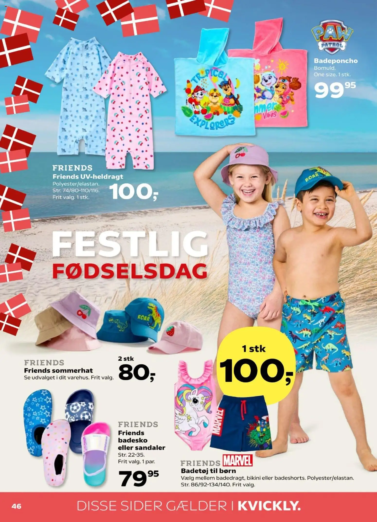 Kvickly tilbudsavis – gyldig fra 01.05.2026 | Side: 48 | Produkter: Sandaler, Badetøj, Sommerhat