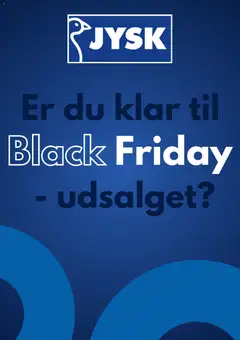 JYSK - Black Friday varsel gyldig fra 31.10.2025