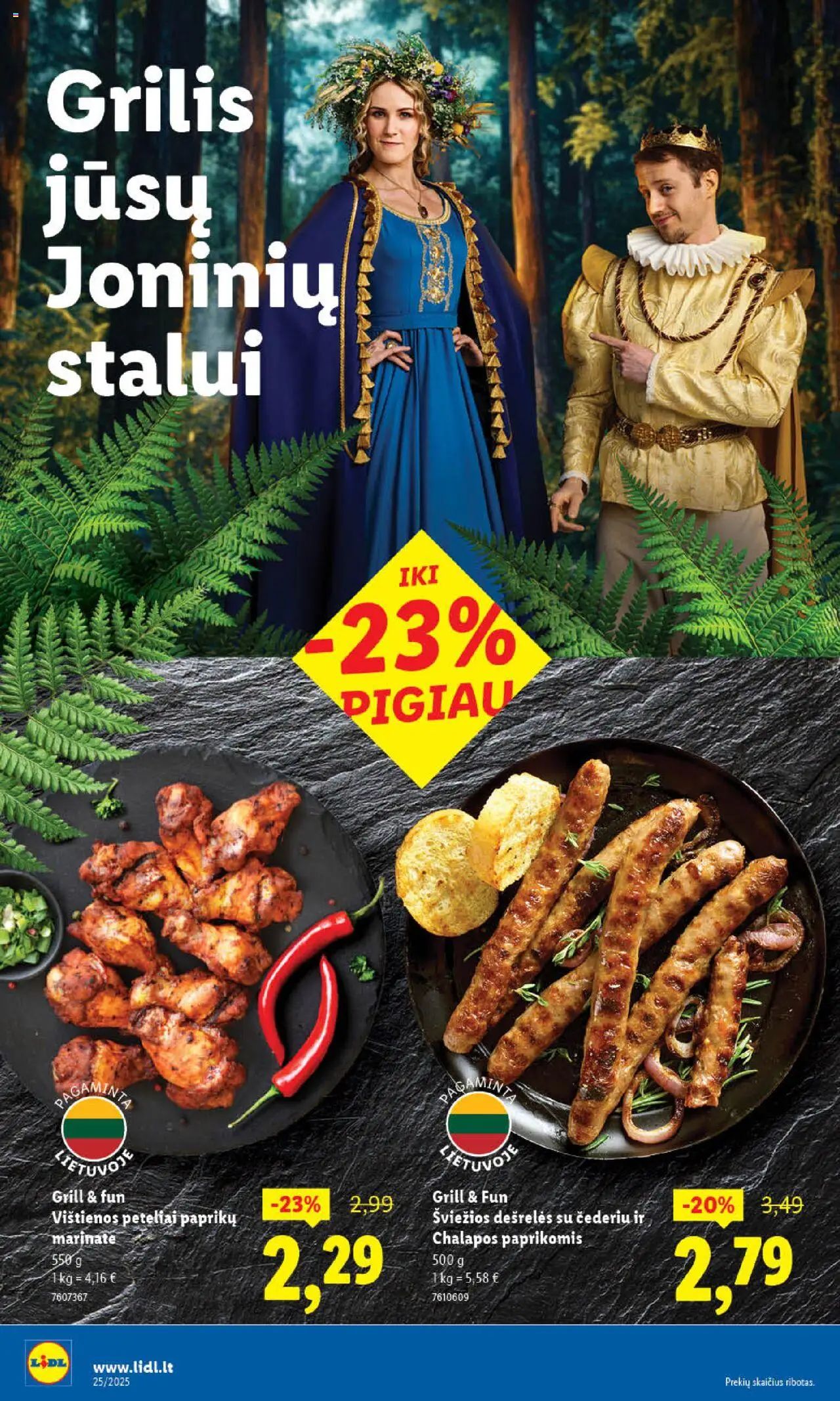 LIDL leidinys│galioja nuo 16.06.2025 | Puslapis: 48 | Prekių: Vištienos, Dešrelės, Grilis