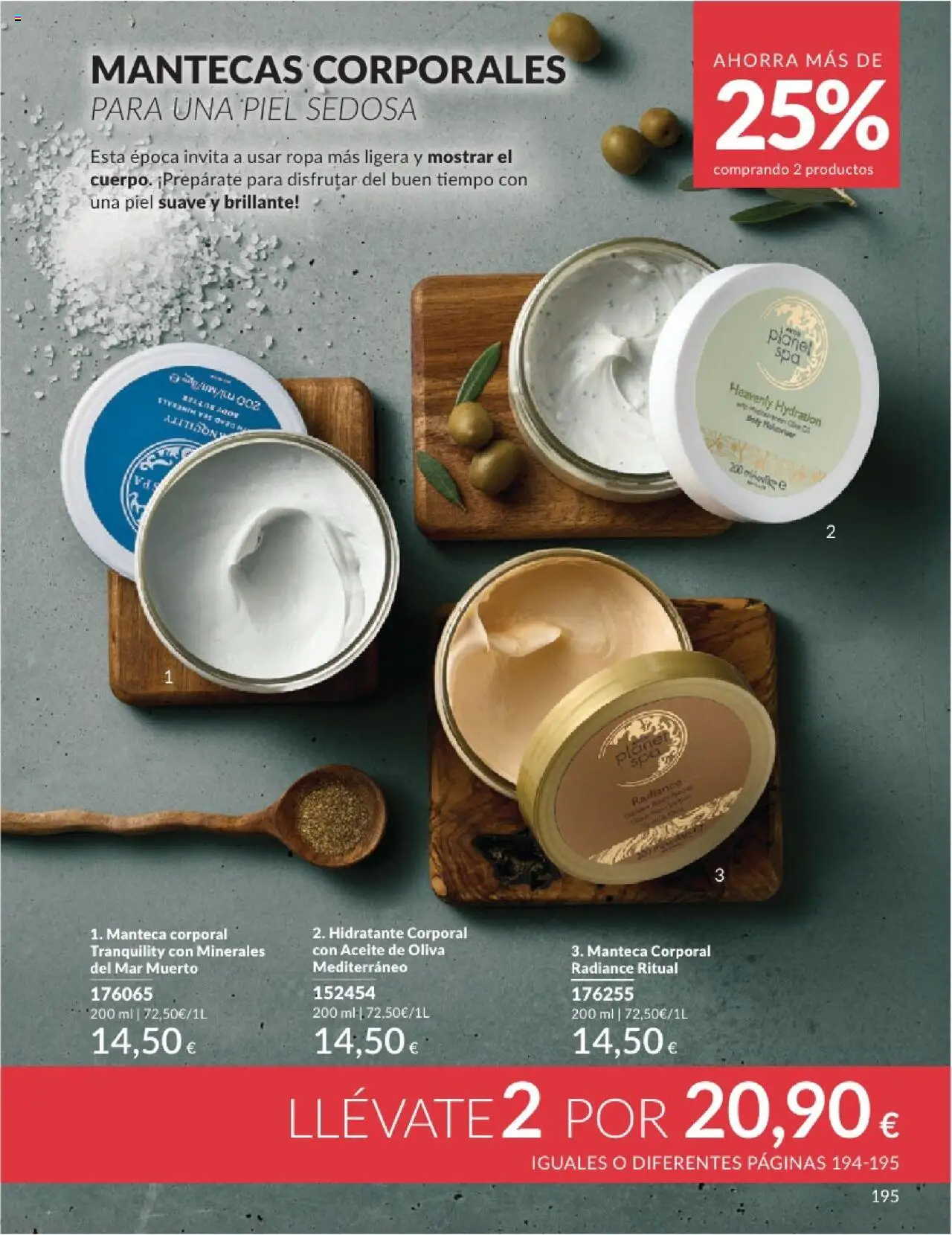 Catálogo AVON campaña 6 │ válido desde el 01.06.2025 | Página: 195 | Productos: Aceite, Manteca corporal, Aceite de oliva, Body