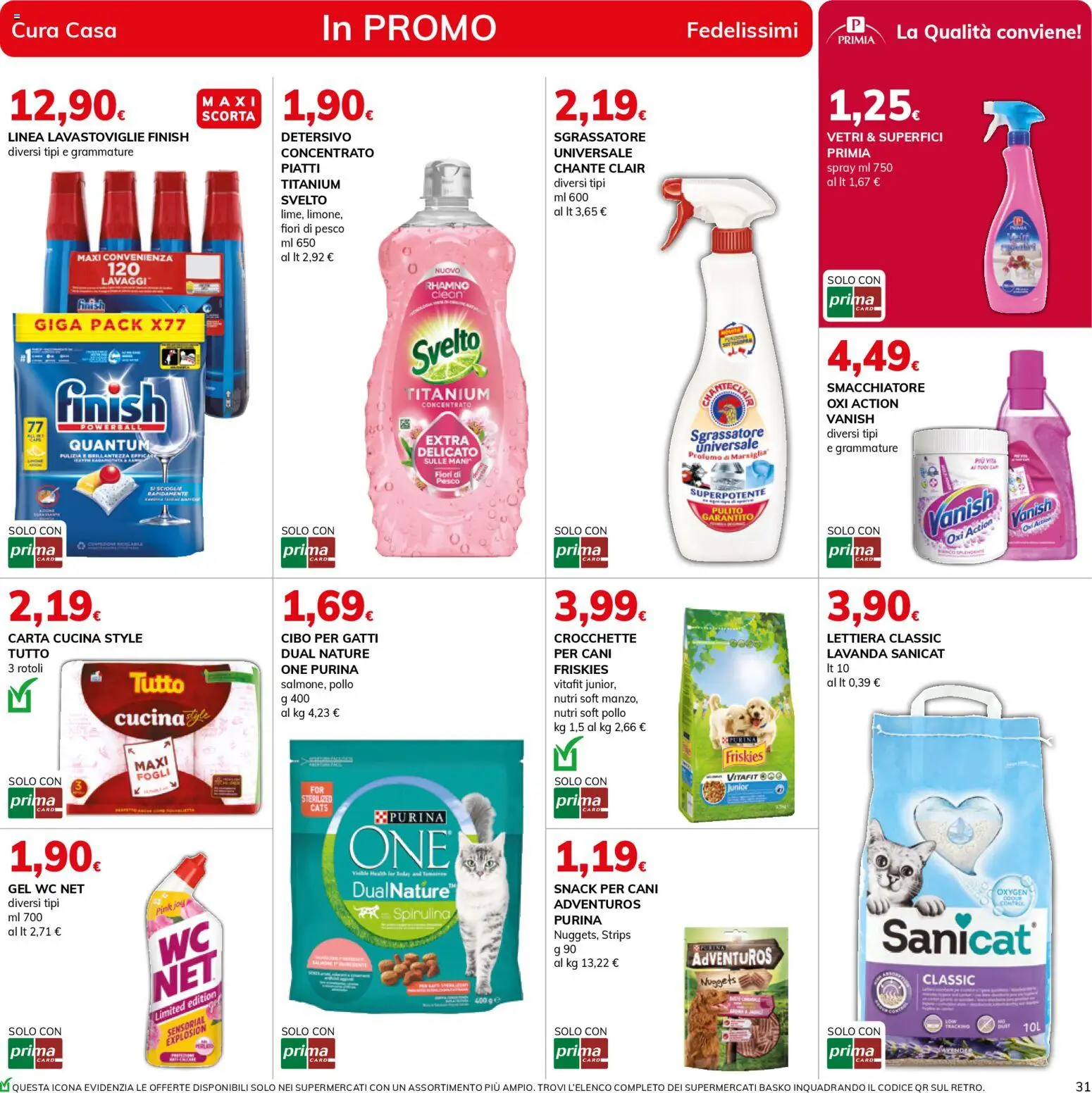 Volantino Basko del 28.10.2025 | Pagina: 31 | Prodotti: Pollo, Smacchiatore, Crocchette, Lavastoviglie