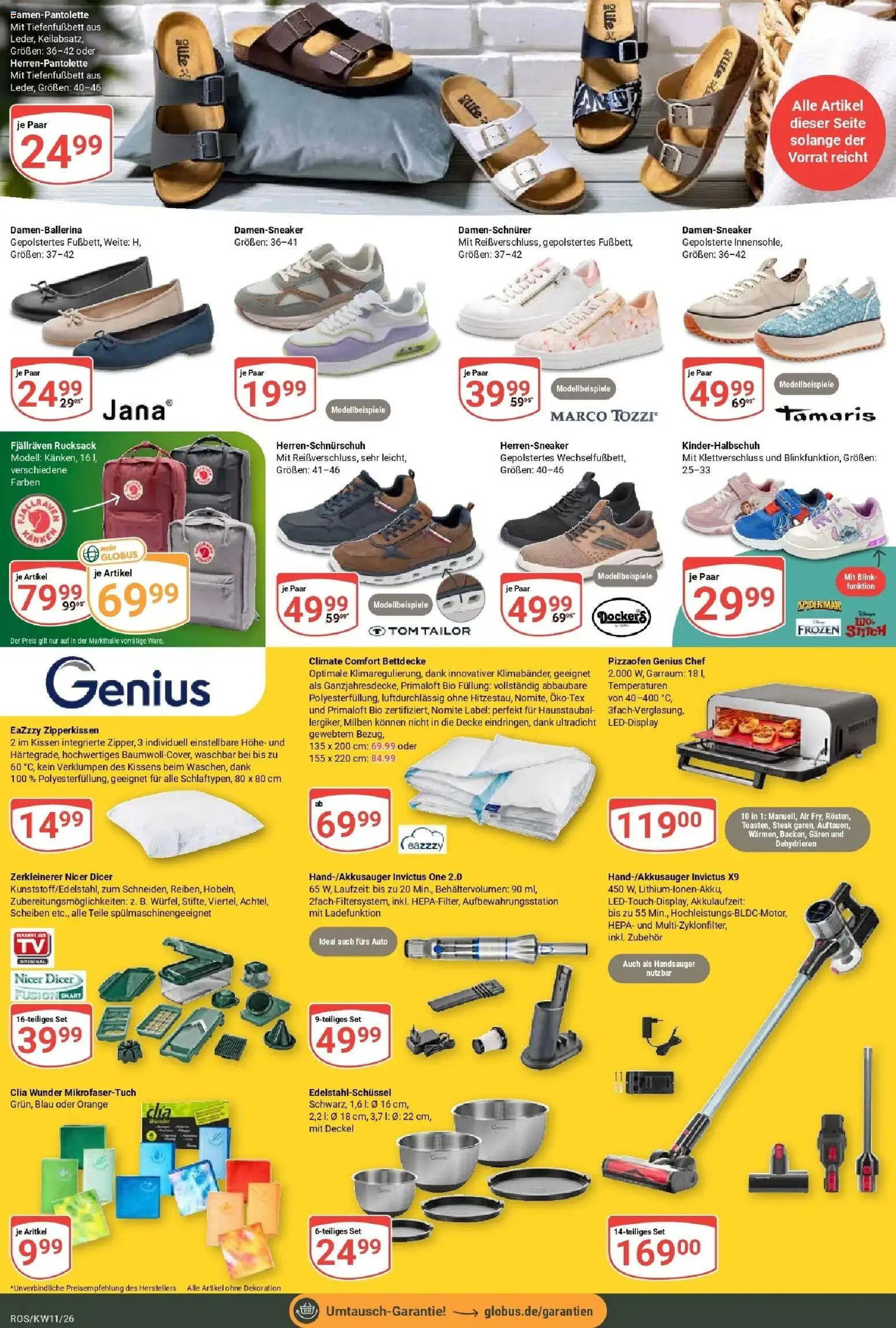 Globus prospekt Lambrechtshagen	 – gültig ab 09.03.2026 | Seite: 25 | Produkte: Kissen, Decke, Bettdecke, Steak