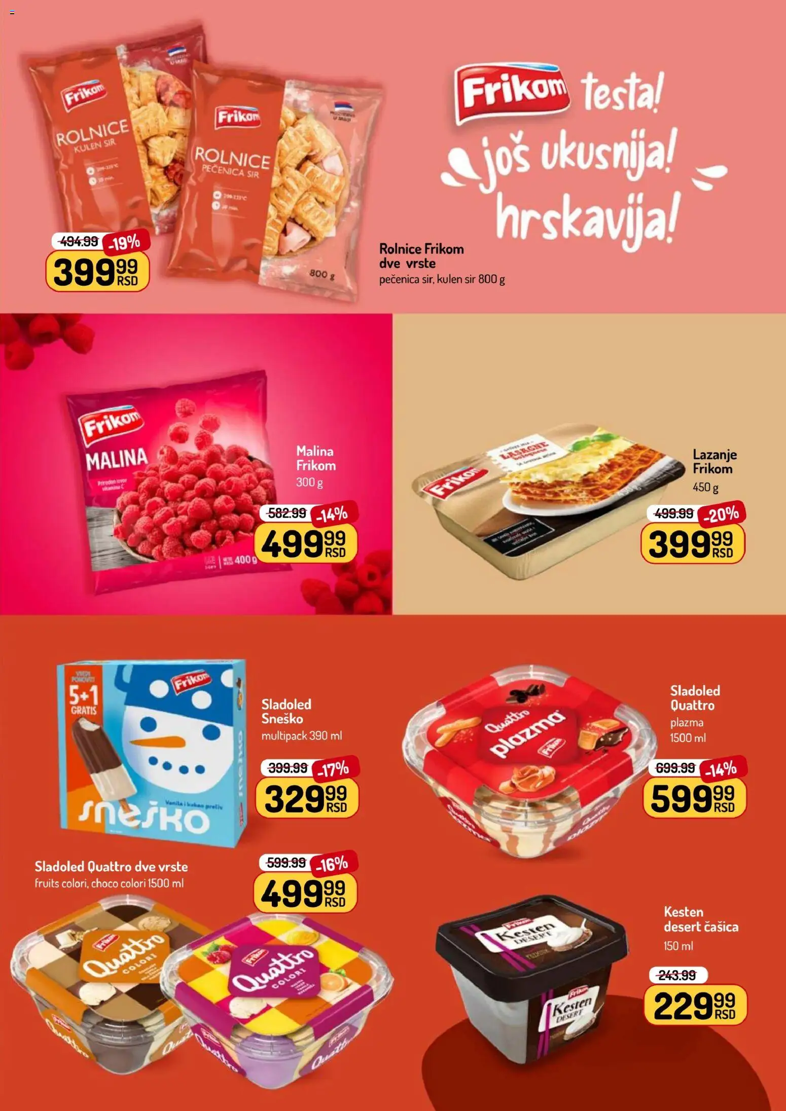 Aman katalog - važi od 16.02.2026 | Strana: 19 | Proizvode: Kulen, Lazanje, Malina, Sir