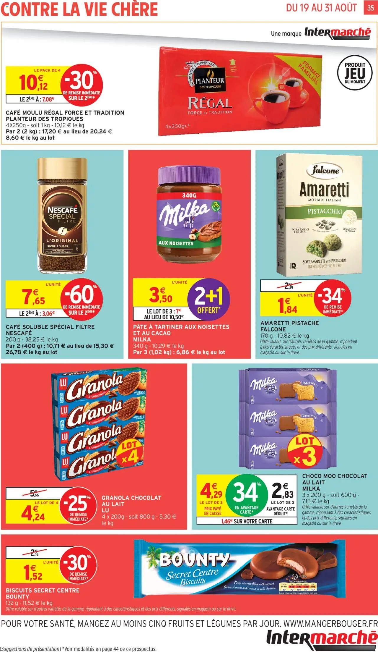  | Page: 35 | Produits: Café soluble, Café moulu, Biscuits, Granola