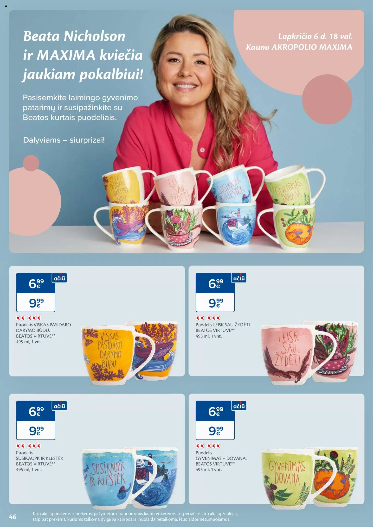 MAXIMA akcijos nuo 04.11.2025 | Puslapis: 46 | Prekių: Puodelis