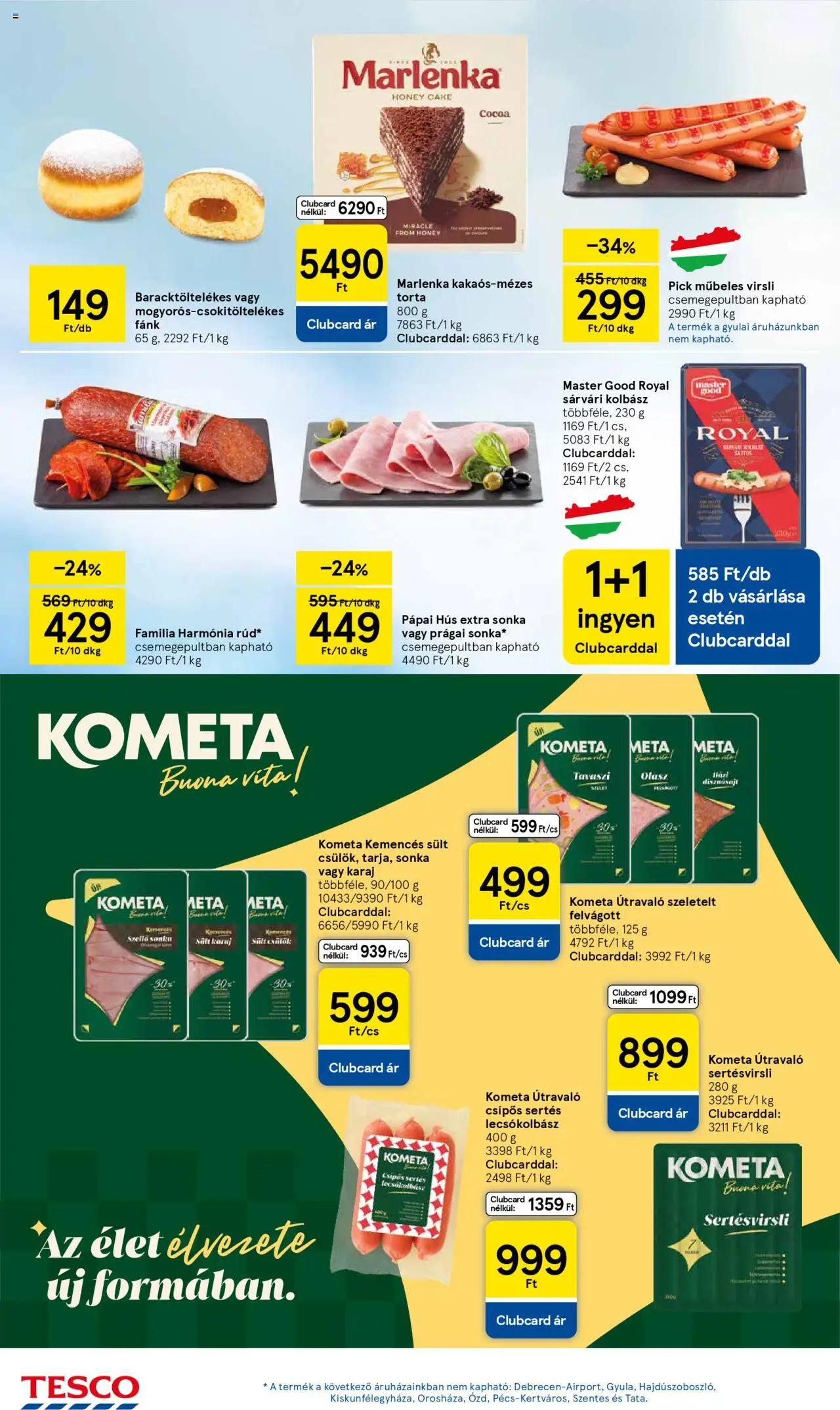 Tesco akciós ujság - amely érvényes a következő dátumtól: 11.09.2025 | Oldal: 18 | Termékek: Virsli, Kolbász, Fánk, Felvágott