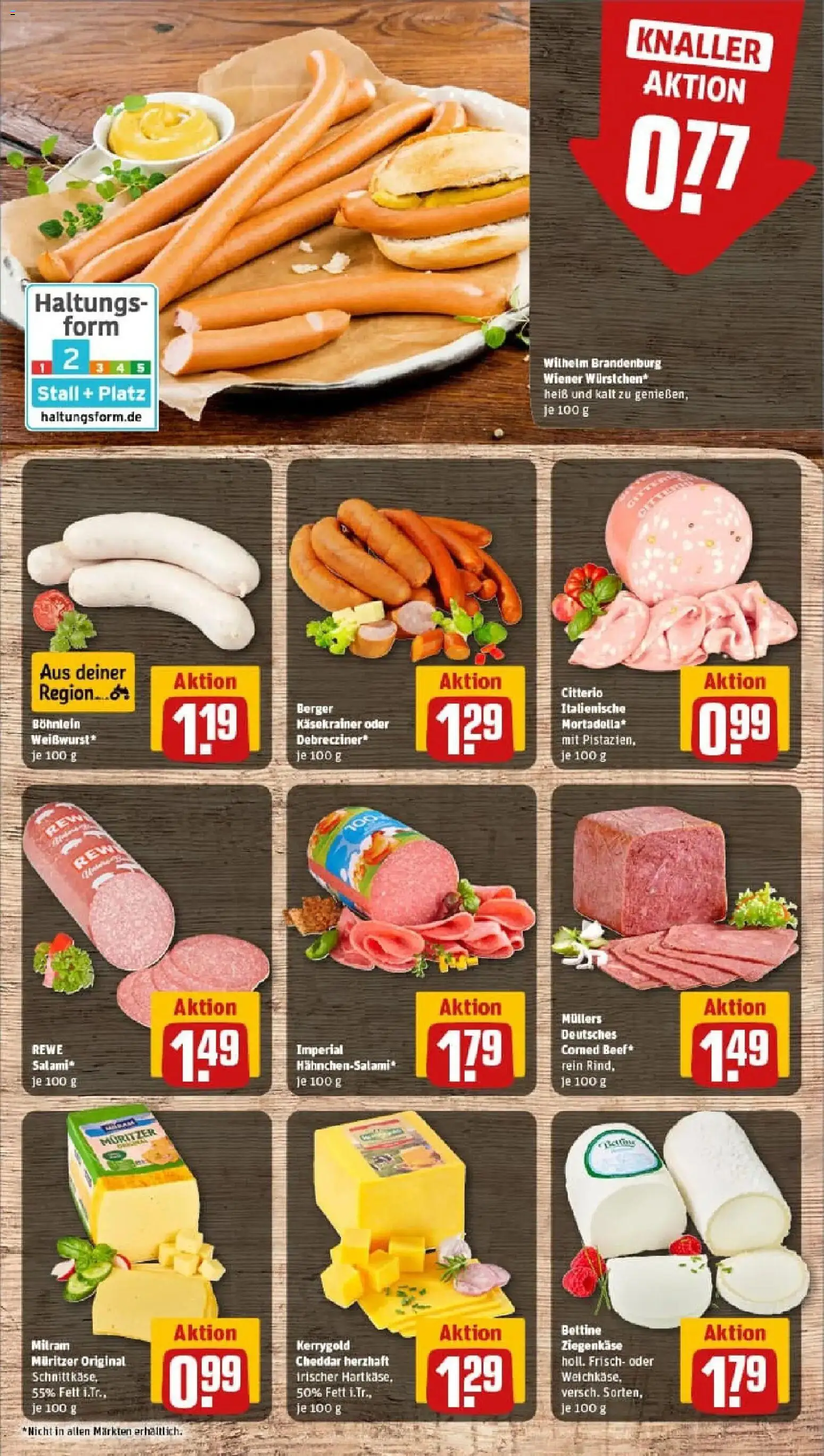 Rewe prospekt Weisendorf	 – gültig ab 29.12.2025 | Seite: 9 | Produkte: Ziegenkäse, Käsekrainer, Milram, Salami