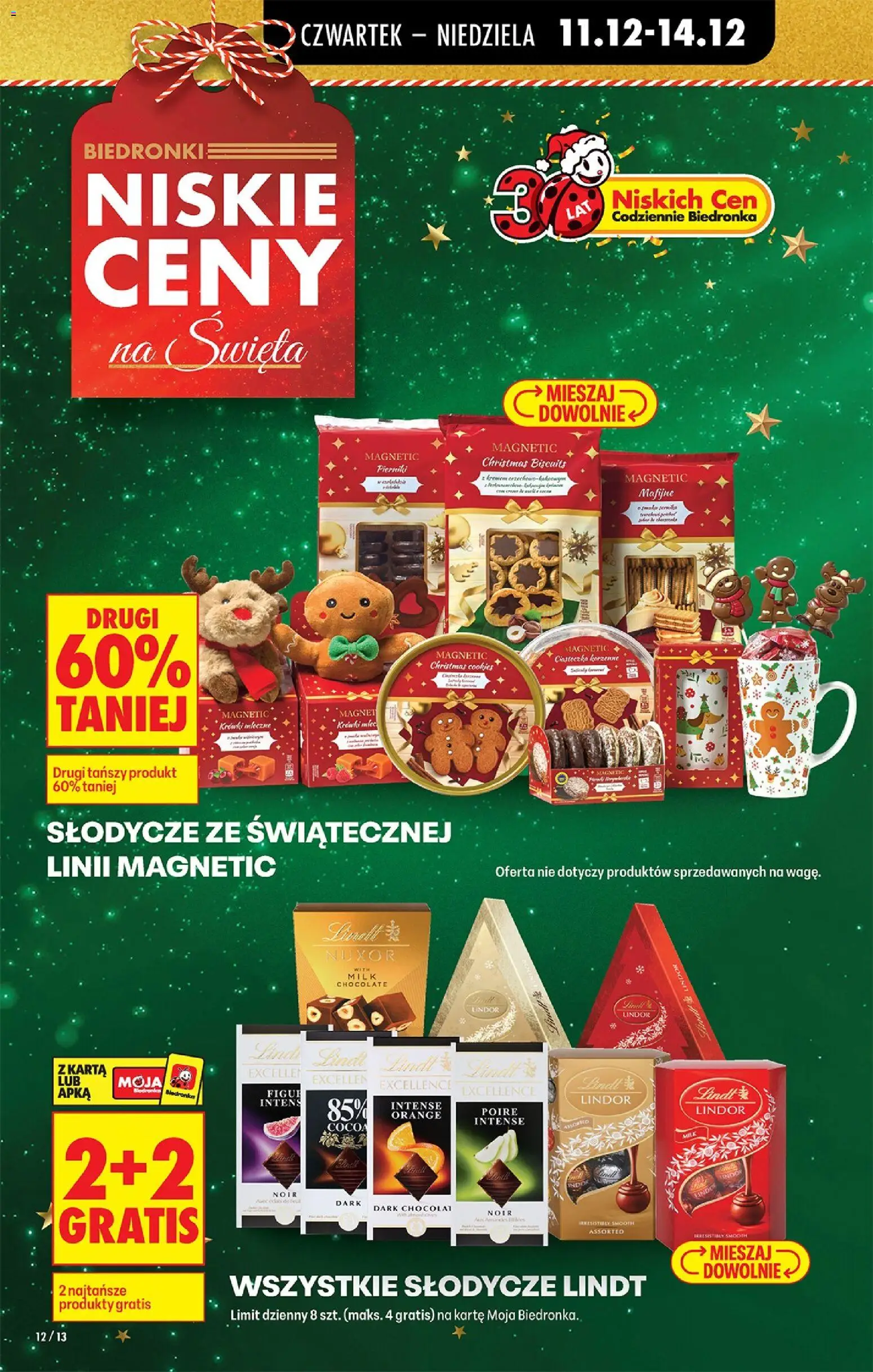 Biedronka gazetka - Oferta w tym tygodniu od 11.12.2025 | Strona: 14 | Produkty: Karta, Ciasteczka korzenne, Pierniki w czekoladzie, Ciasteczka
