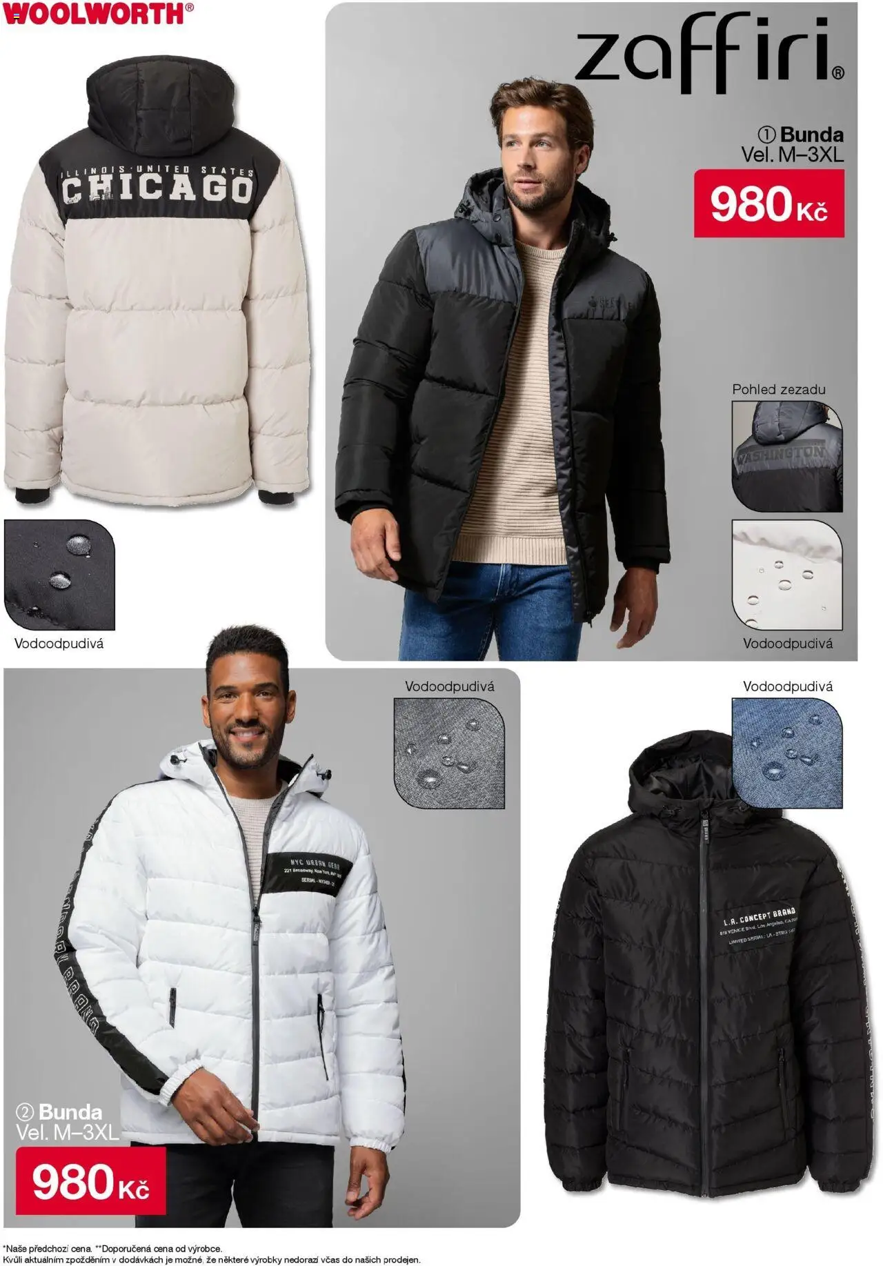 Woolworth leták od 03.10.2025 - akční nabídka | Strana: 33 | Produkty: Bunda