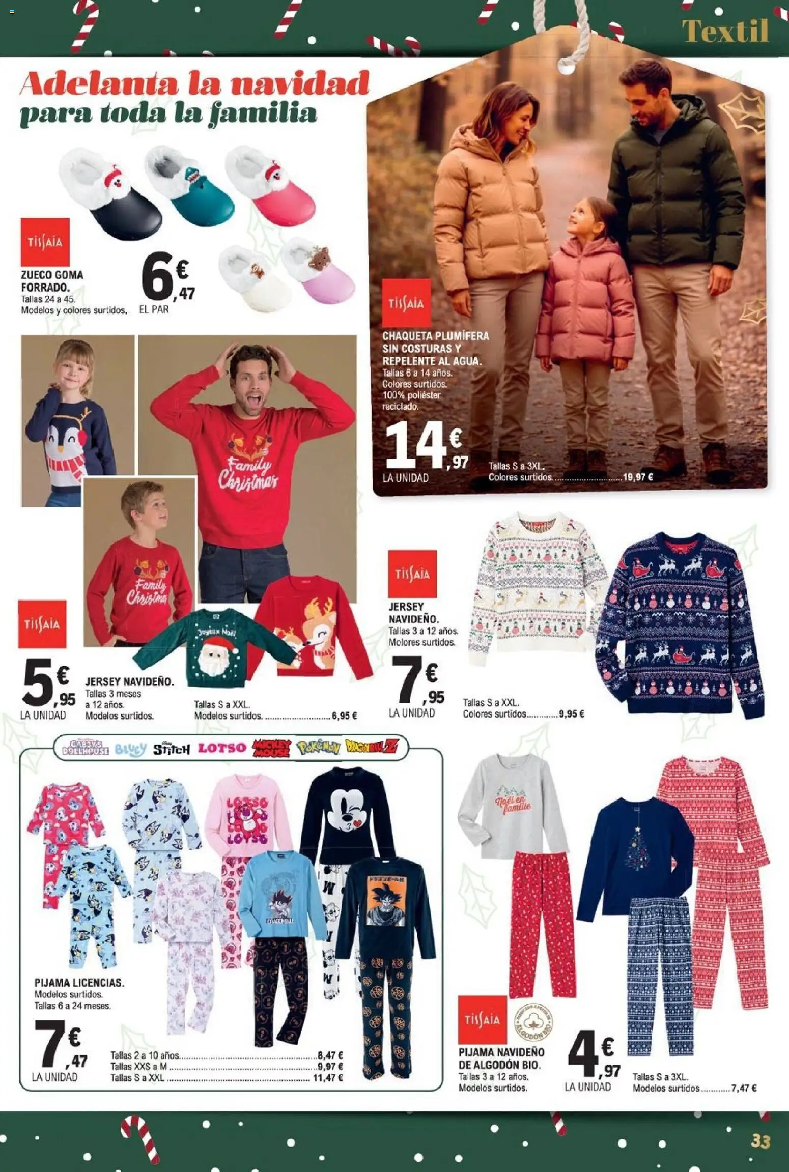 E.Leclerc folleto │ válido desde el 03.12.2025 | Página: 33 | Productos: Chaqueta, Pijama