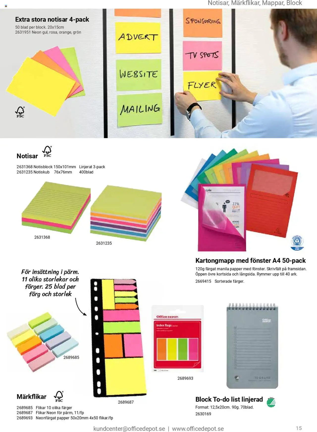 Office Depot reklamblad aktuell från 11.08.2025 | Sida: 15 | Produkter: Papper, Tv
