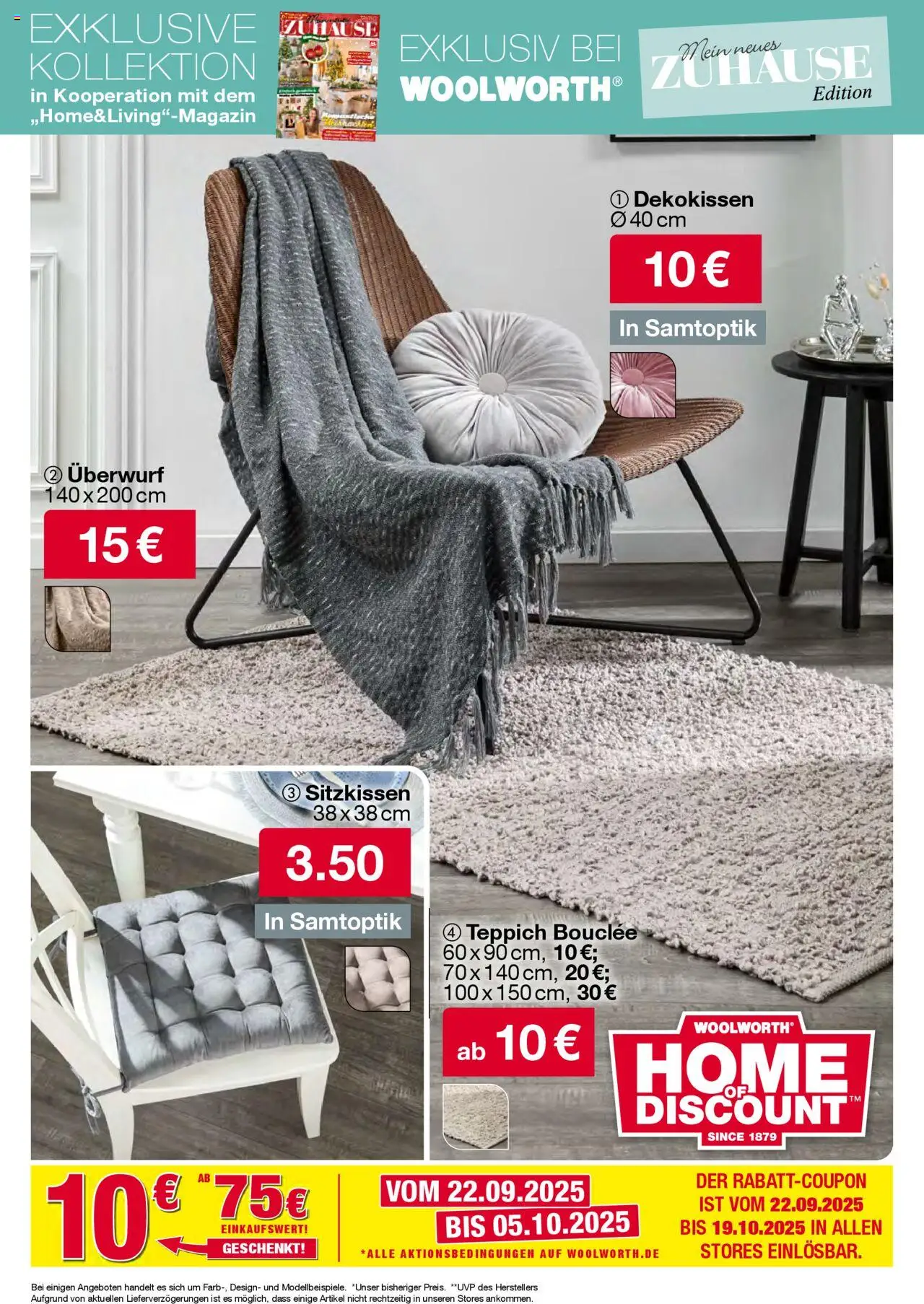 Woolworth Prospekt 	 – gültig ab 26.09.2025 | Seite: 43 | Produkte: Teppich