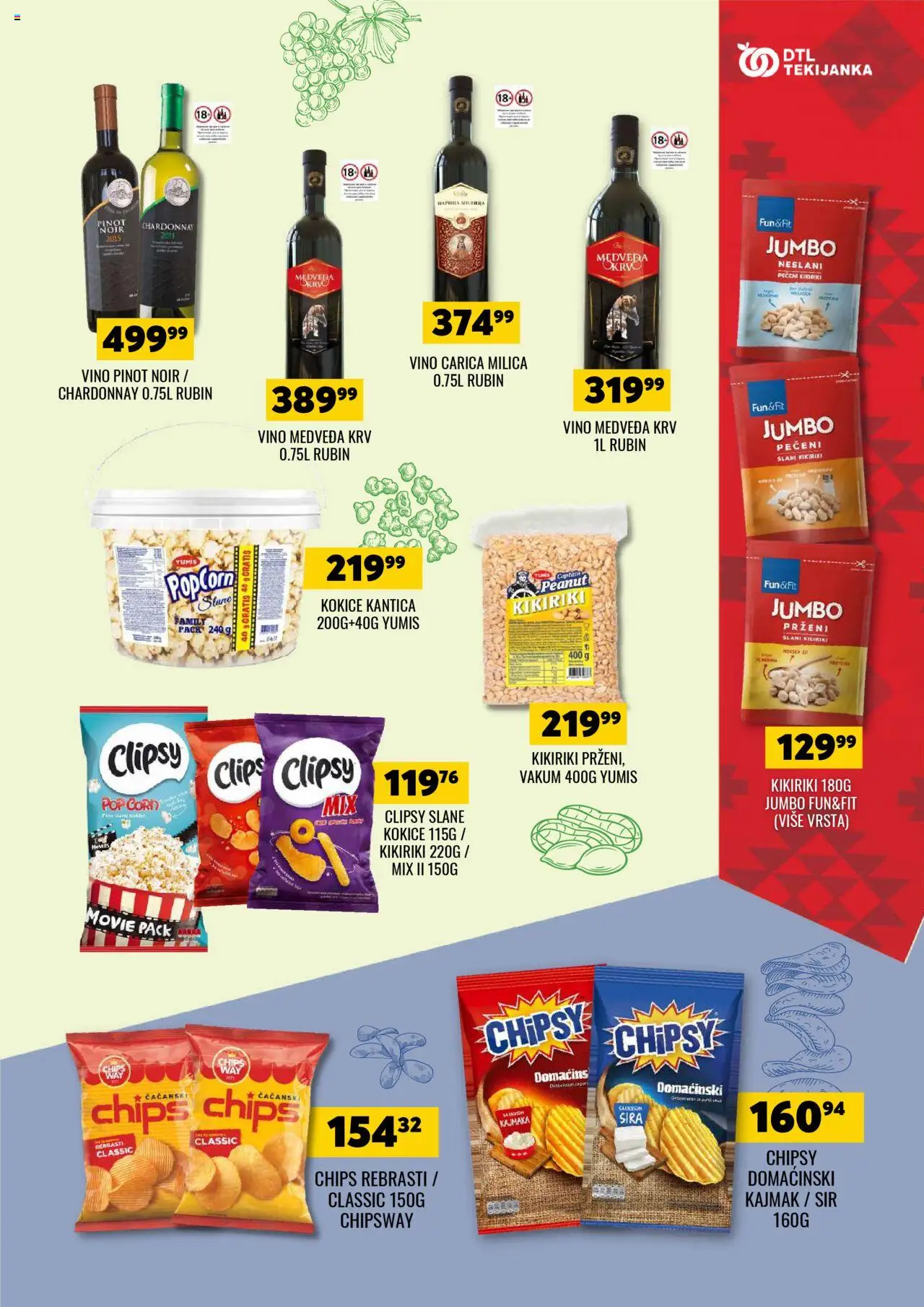 Tekijanka katalog - važi od 26.09.2025 | Strana: 11 | Proizvode: Chardonnay, Sir, Popcorn, Vino