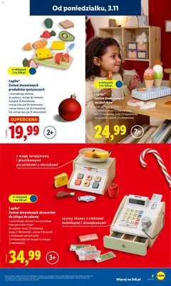 Pogląd oferty "Lidl Katalog zabawek" - ważna od 03.11.2025 | Strona: 7 | Produkty: Pudełko, Skaner, Pizza, Lody