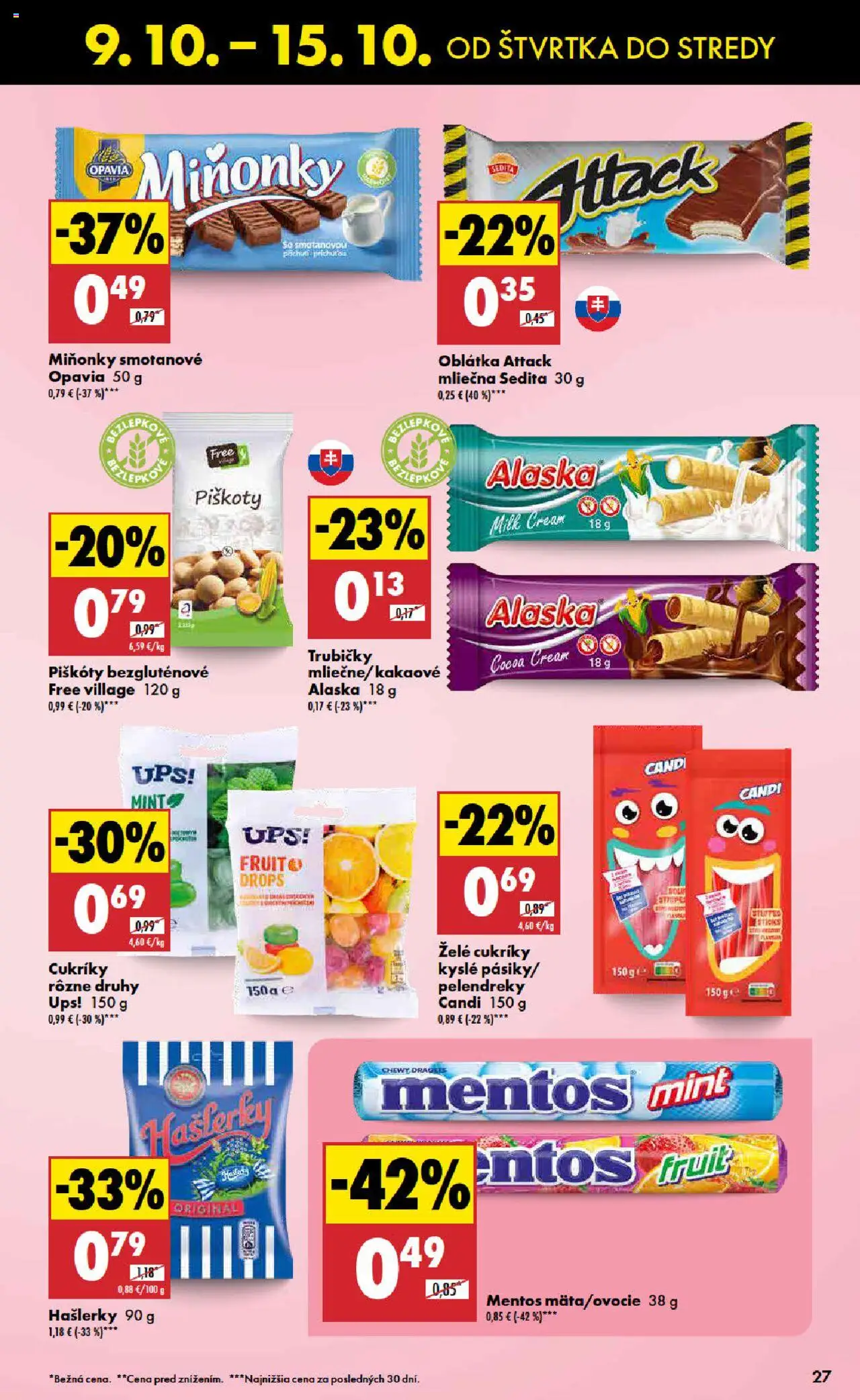 Nové Biedronka akcie – leták je platný od 09.10.2025 | Strana: 27 | Produkty: Cukríky