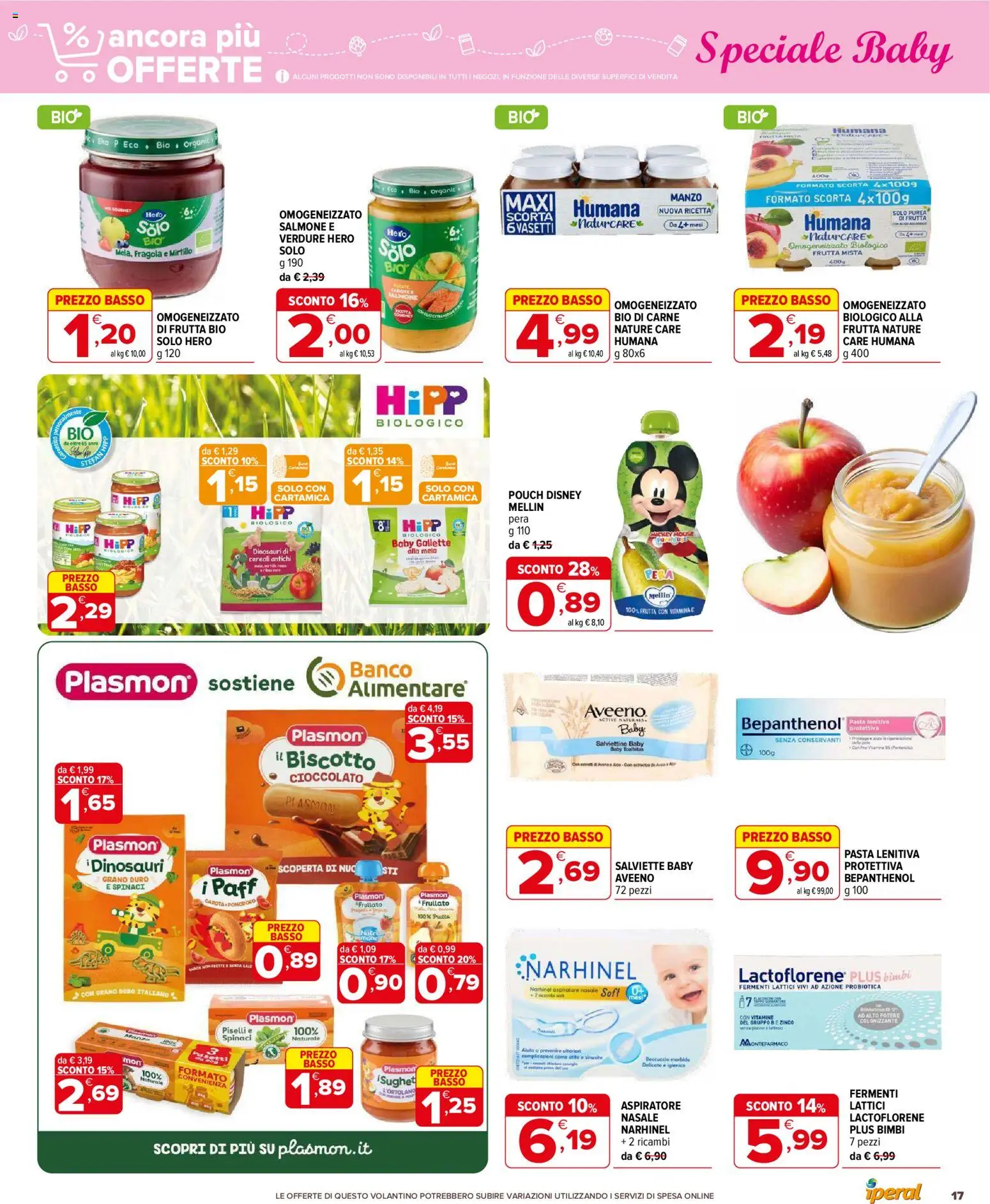 Volantino Iperal del 12.11.2025 | Pagina: 17 | Prodotti: Verdure, Pomodoro, Pasta, Spinaci
