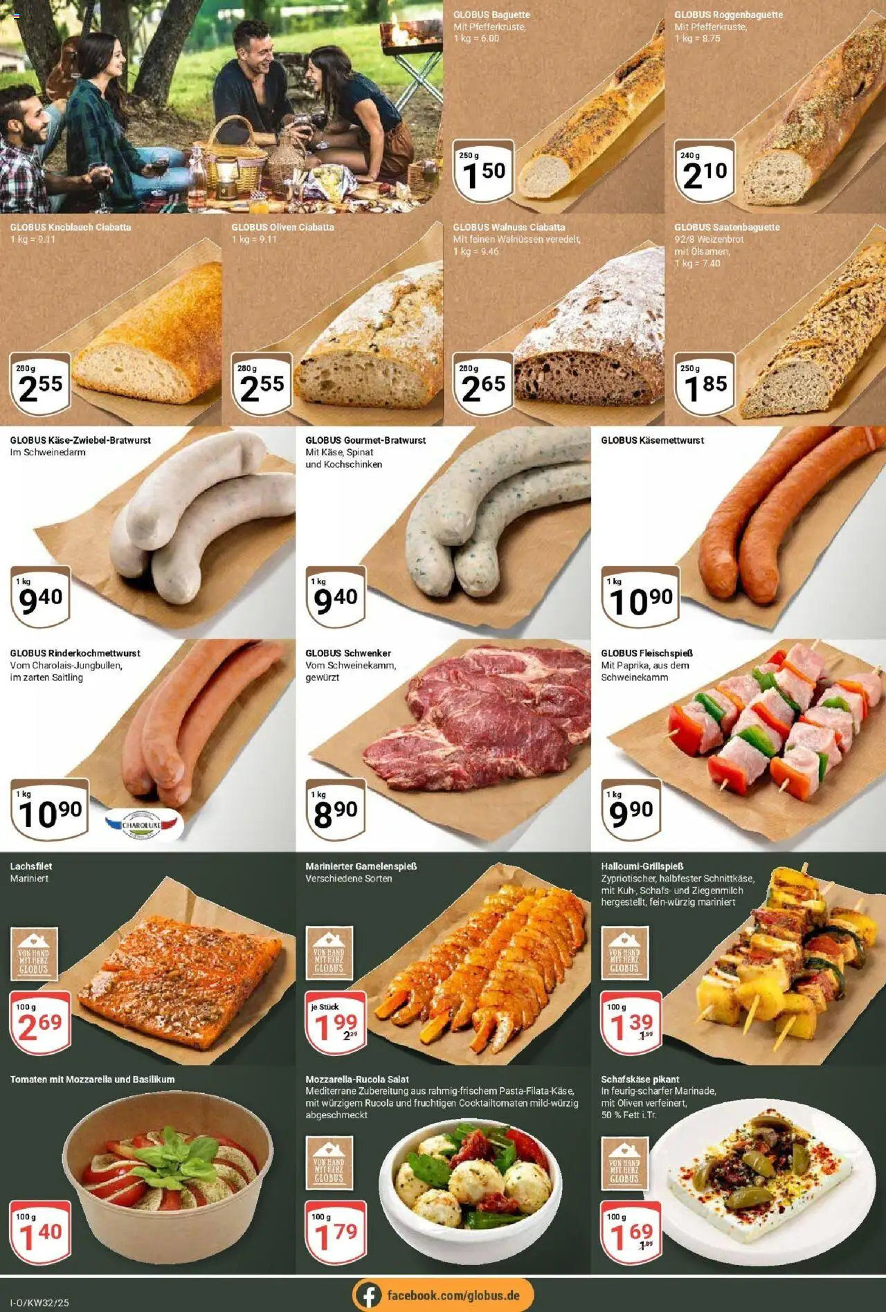 Globus prospekt Idar-Oberstein	 - gültig ab dem 03.08.2025 | Seite: 10 | Produkte: Tomaten, Knoblauch, Salat, Schafskase