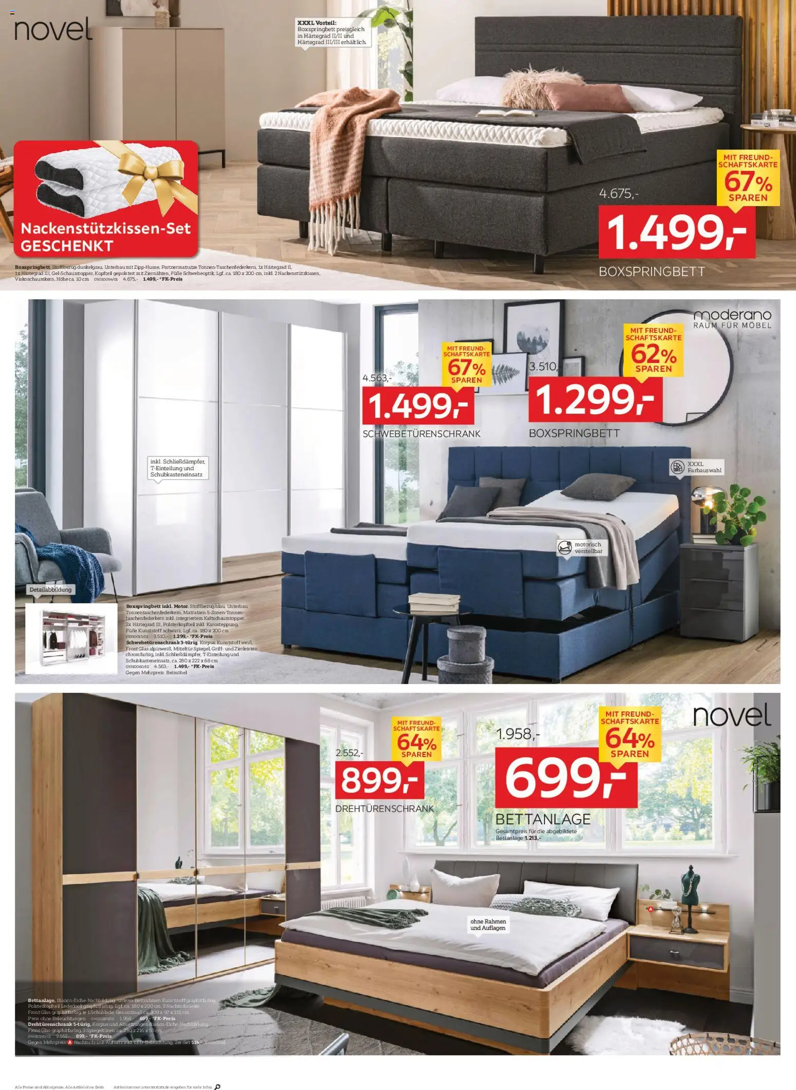 XXXL Lutz Neueröffnungsangebote – gültig ab 01.03.2026 | Seite: 8 | Produkte: Schwebetürenschrank, Drehtürenschrank, Boxspringbett