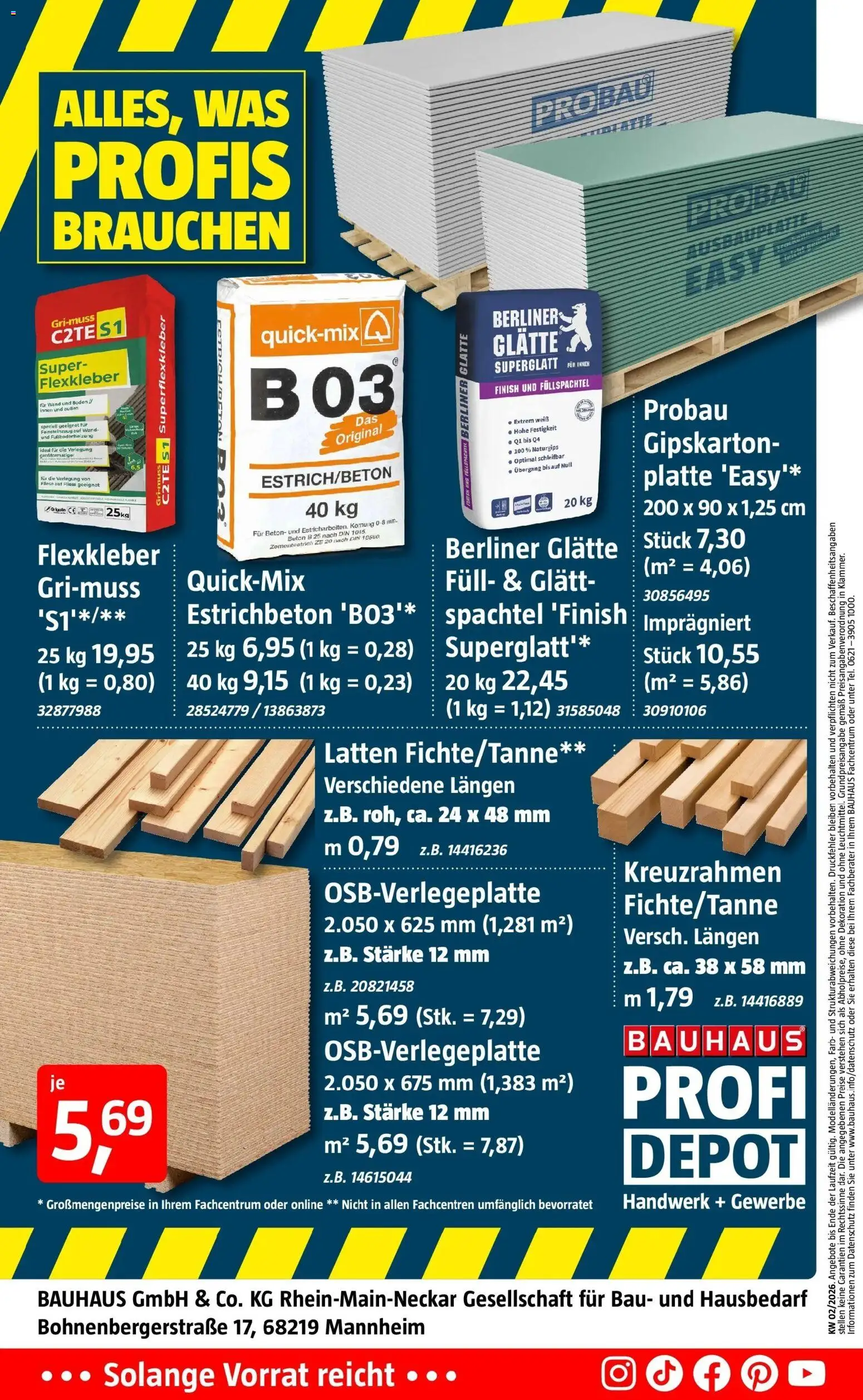 Bauhaus - BAUHAUS: Aktuelle Angebote – gültig ab 03.01.2026 | Seite: 14 | Produkte: Berliner, Finish