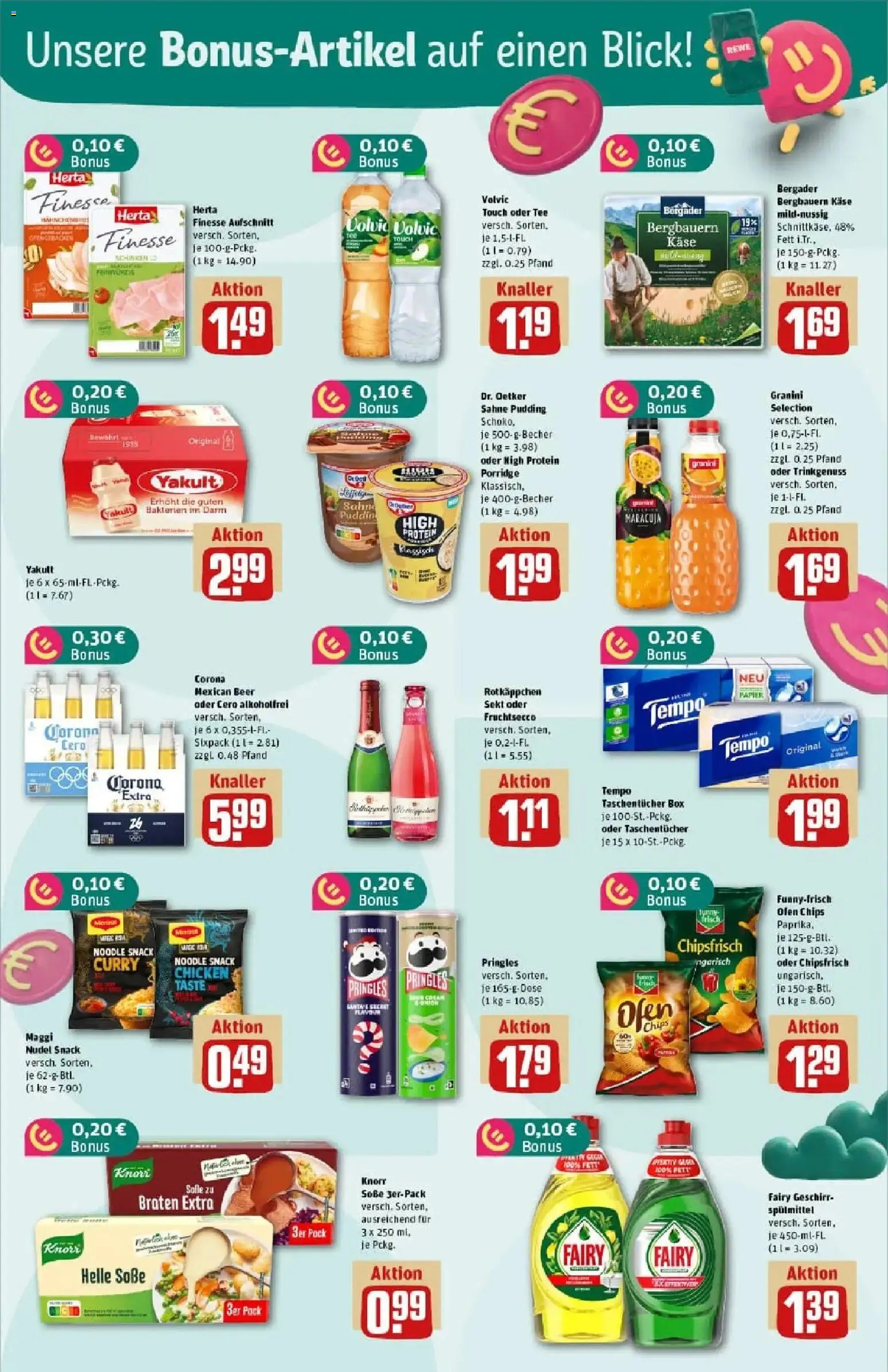 Rewe prospekt Bottrop	 – gültig ab 23.11.2025 | Seite: 33 | Produkte: Volvic touch, Schinken, Chips, Volvic