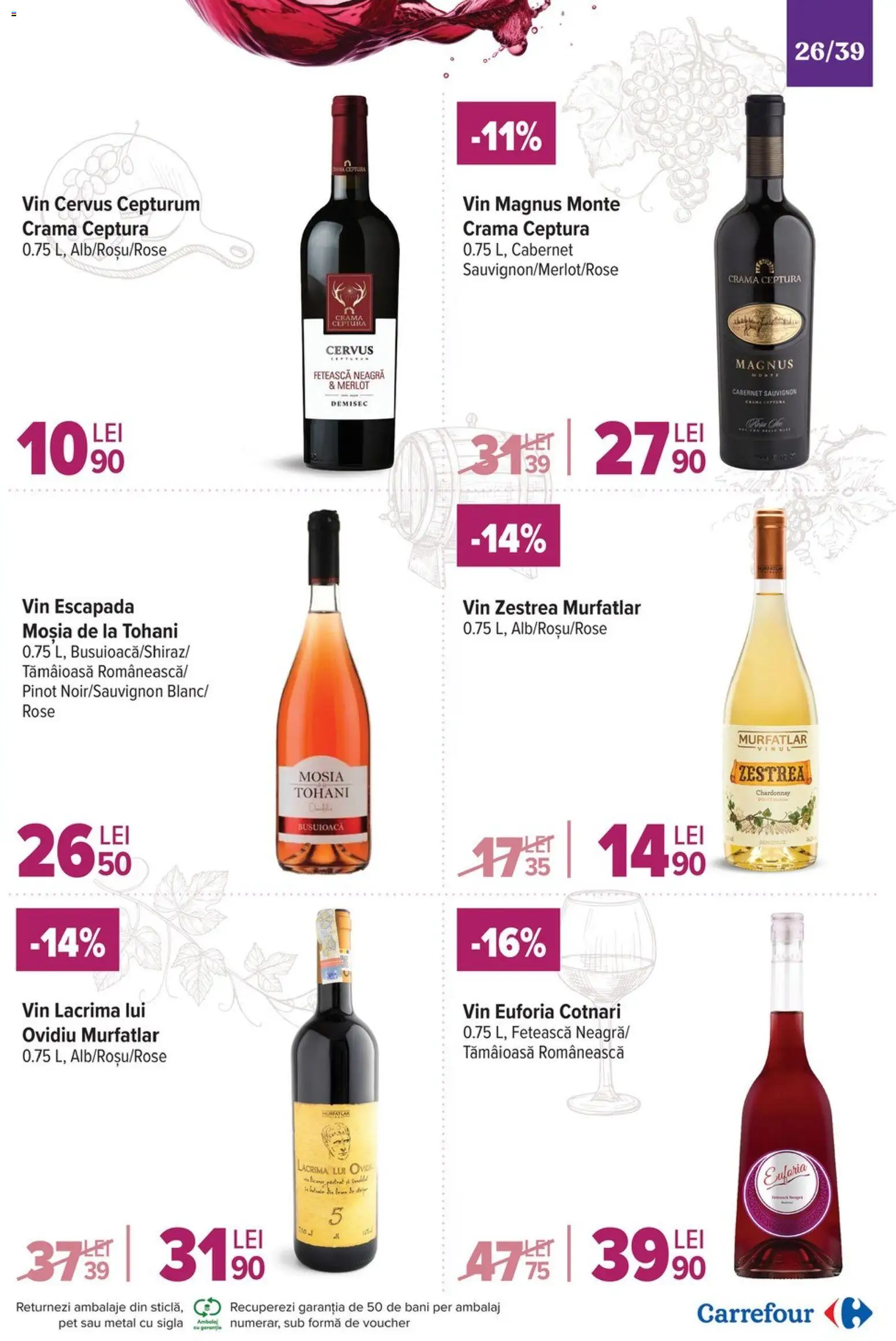 Noul catalog Carrefour – valabil de la 19.11.2025 | Pagină: 26 | Produse: Vin