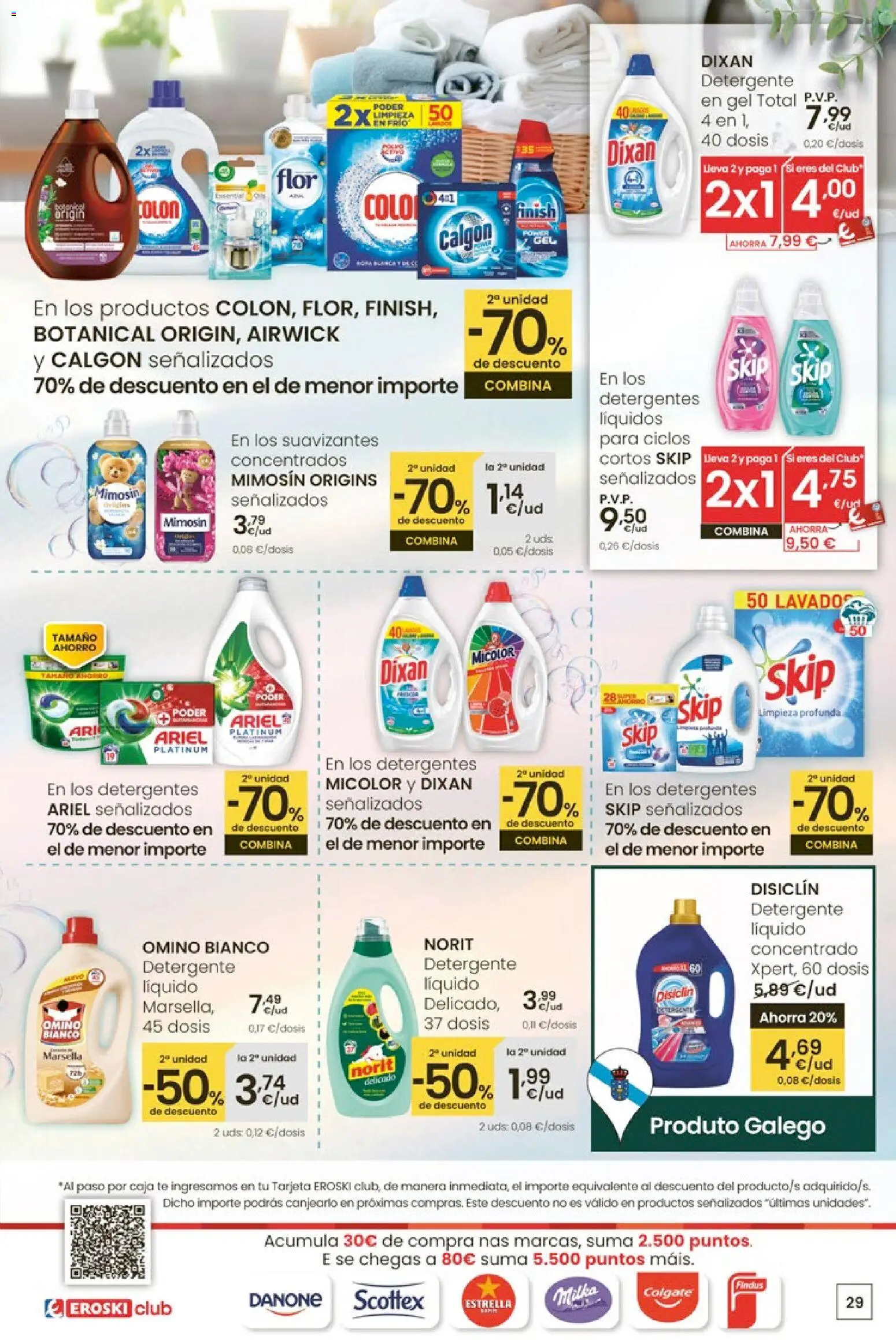 Eroski - Adiántate ao Nadal │ válido desde el 13.11.2025 | Página: 29 | Productos: Detergente, Té, Detergente líquido, Caja