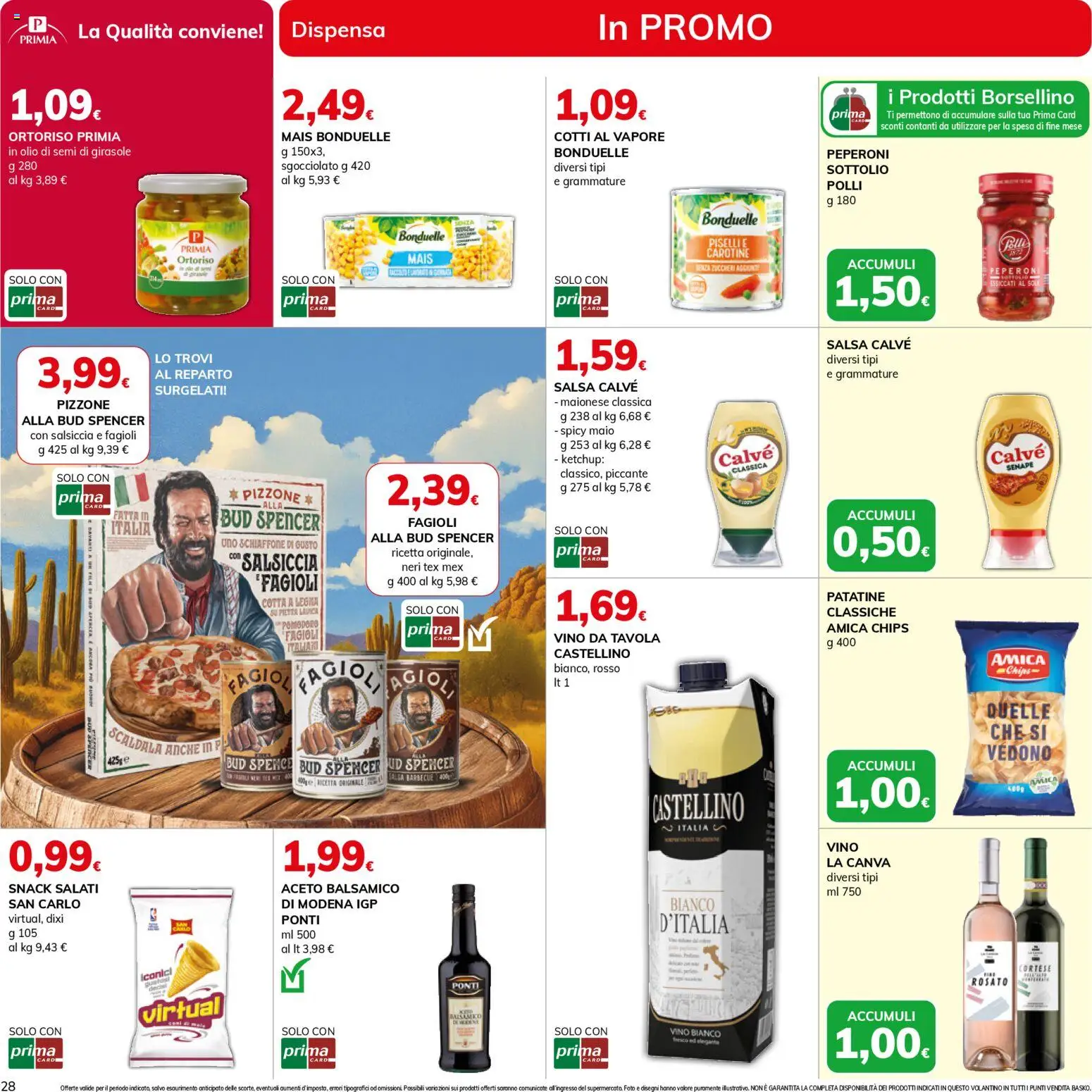 Volantino Basko del 21.04.2026 | Pagina: 28 | Prodotti: Maionese, Olio, Salsiccia, Vino