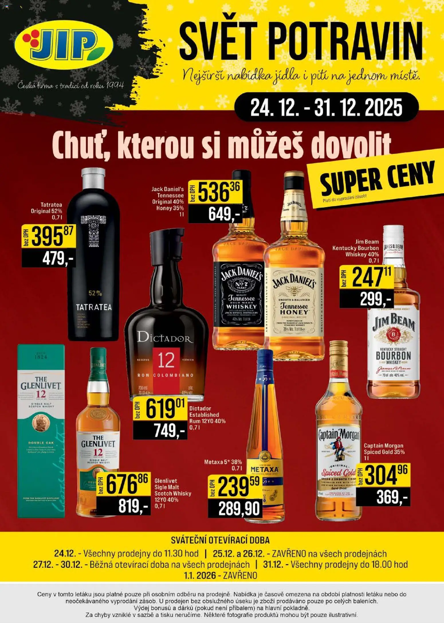 Jip leták - Cash & Carry od 24.12.2025 | Strana: 24 | Produkty: Finish, Rum, Jim Beam, Forma