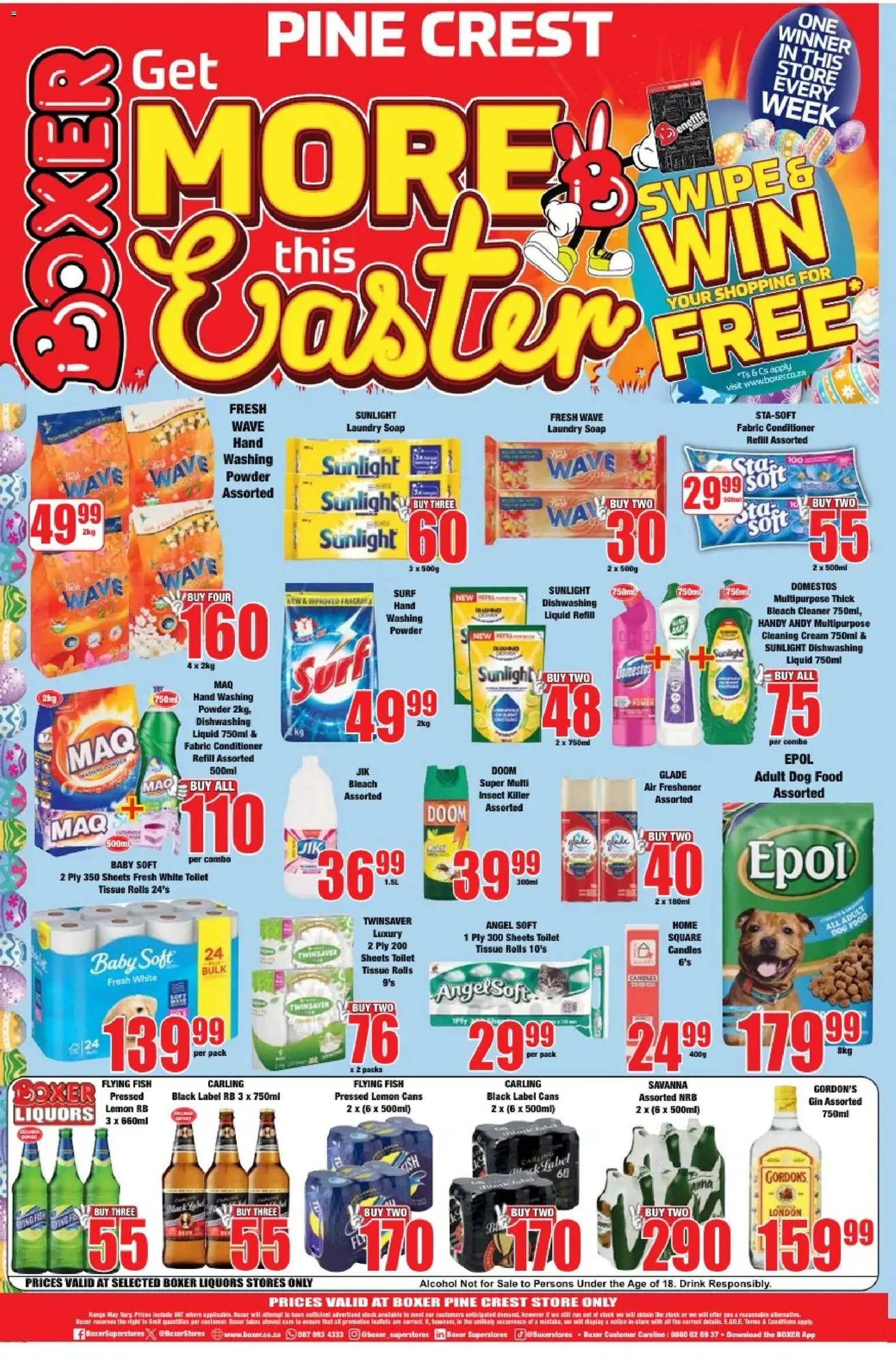 New Boxer catalogue – valid from 23.03.2026 | Page: 12 | Products: Cream, Soap, Washing powder, Detergent