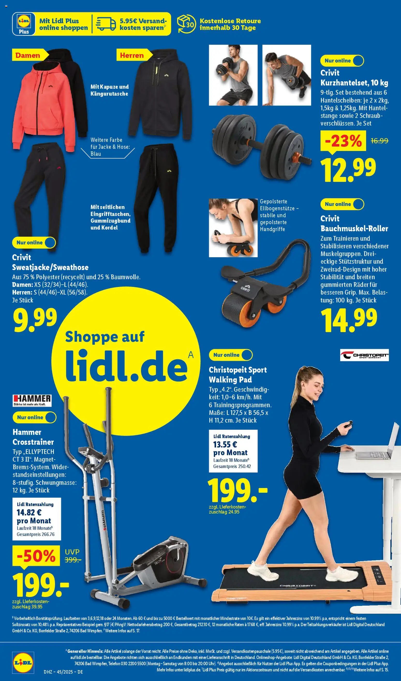 Lidl Prospekt Holzminden – gültig ab 03.11.2025 | Seite: 54 | Produkte: Bad, Crosstrainer, Jacke, Telefon