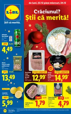 Ofertele Lidl valabile de la 22.12.2025